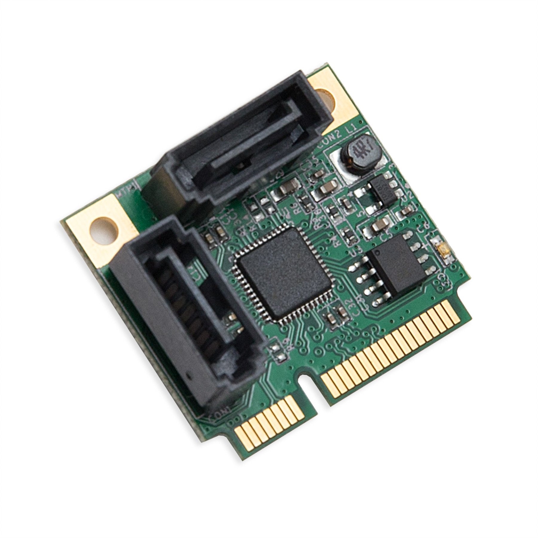 Mini PCIe to SATA III 2 Ports Raid Adapter Card ASMedia 1061R for Ipfs Mining and Adding SATA 3.0 Devices