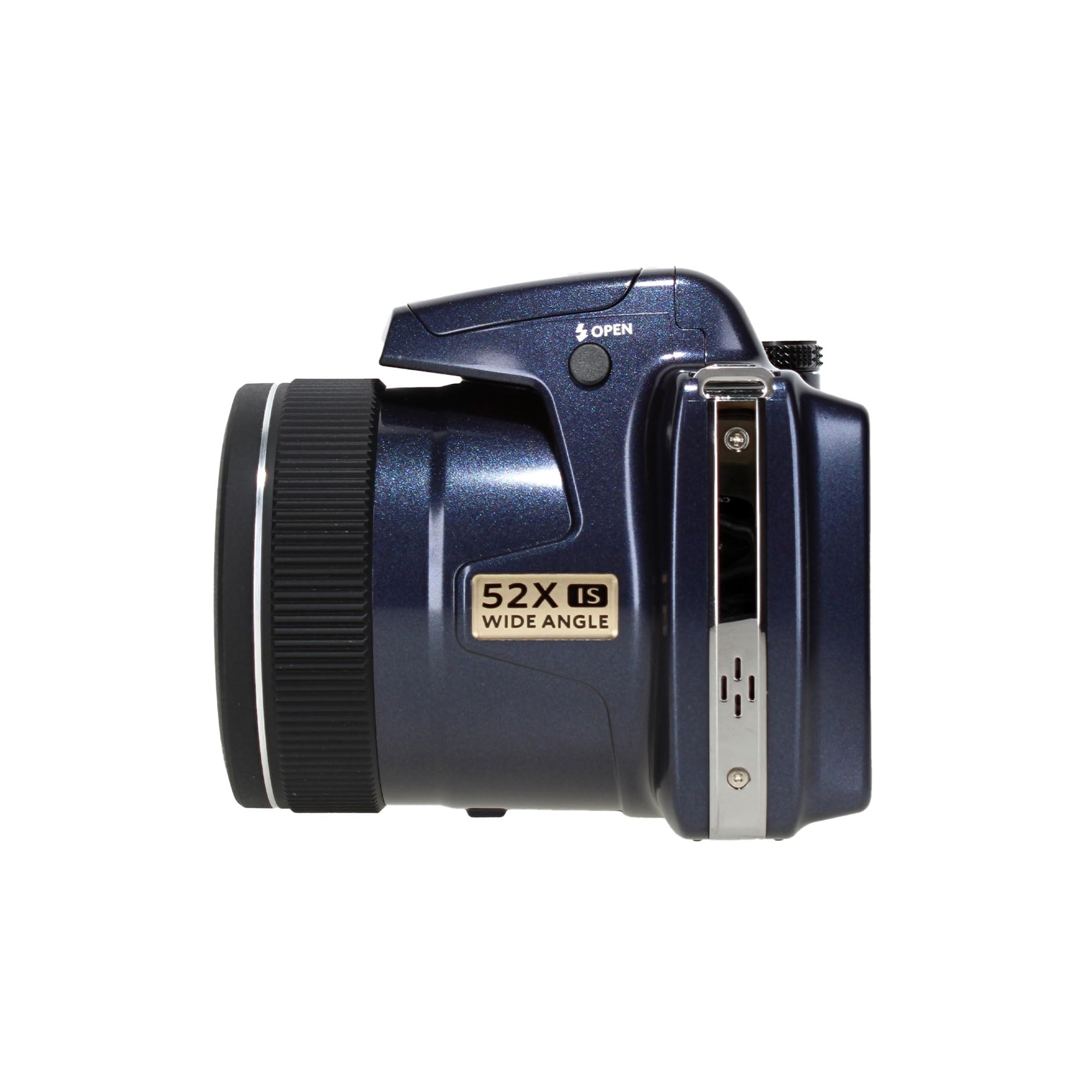 Kodak Pixpro Az528 Astro Zoom Bsi-Cmos Bridge Vlogging Digital Camera 16Mp 52X 1080P Wi-Fi (Midnight Blue) Bundle With 64Gb Memo