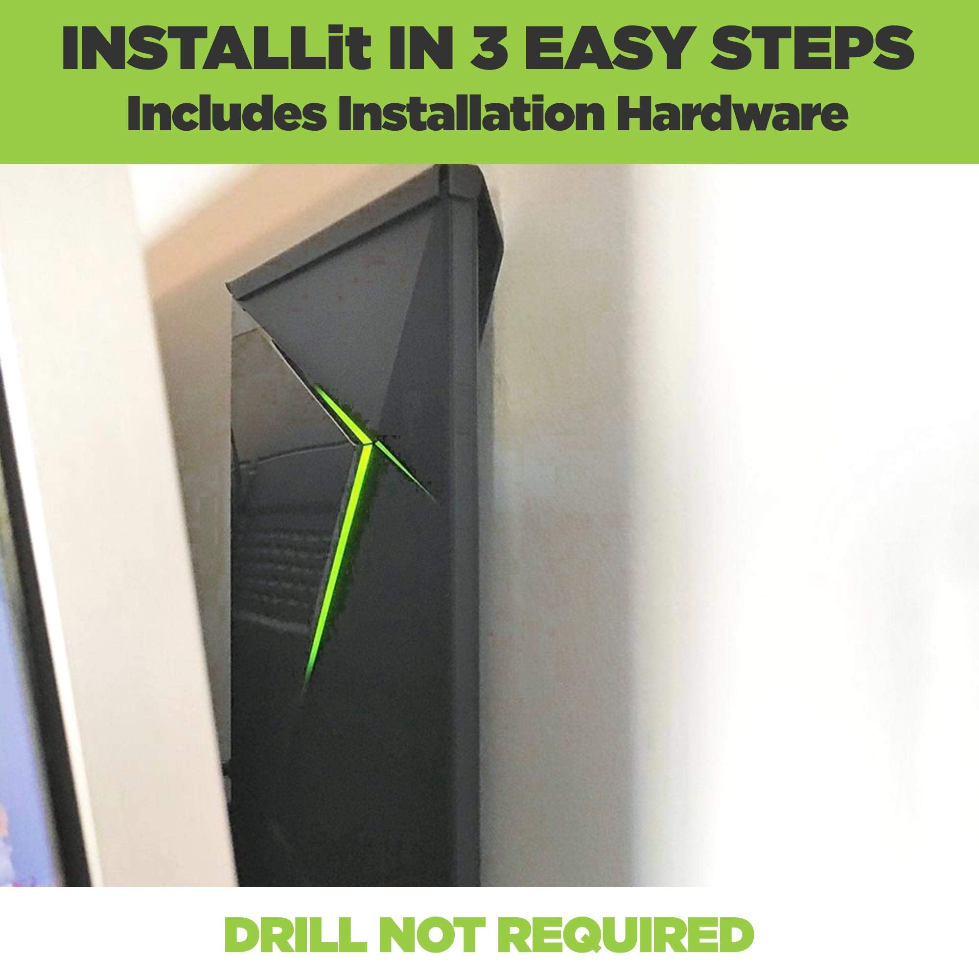 Hideit Mounts Shield 2 Nvidia Shield Tv Pro Wall Mount, Black Steel Wall Mount, Nvidia Wall, Vesa Mount Or Under Desk Mount