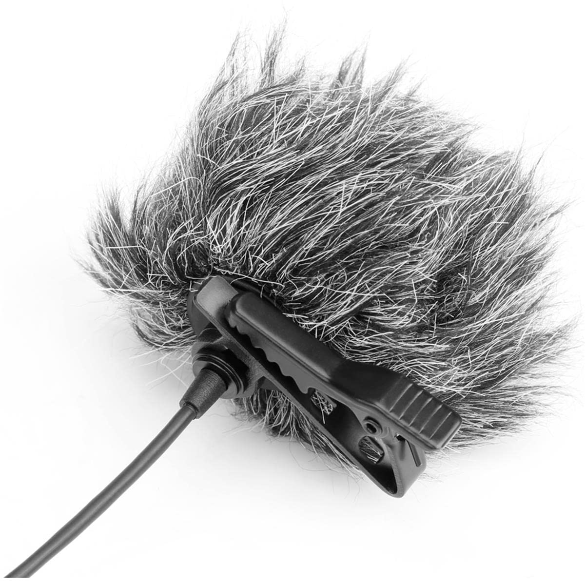 Saramonic High-Wind Furry Windscreens (3-Pack) for Lavalier Microphones 6-8mm in Diameter and All Saramonic Lavaliers (SR-WS2),B