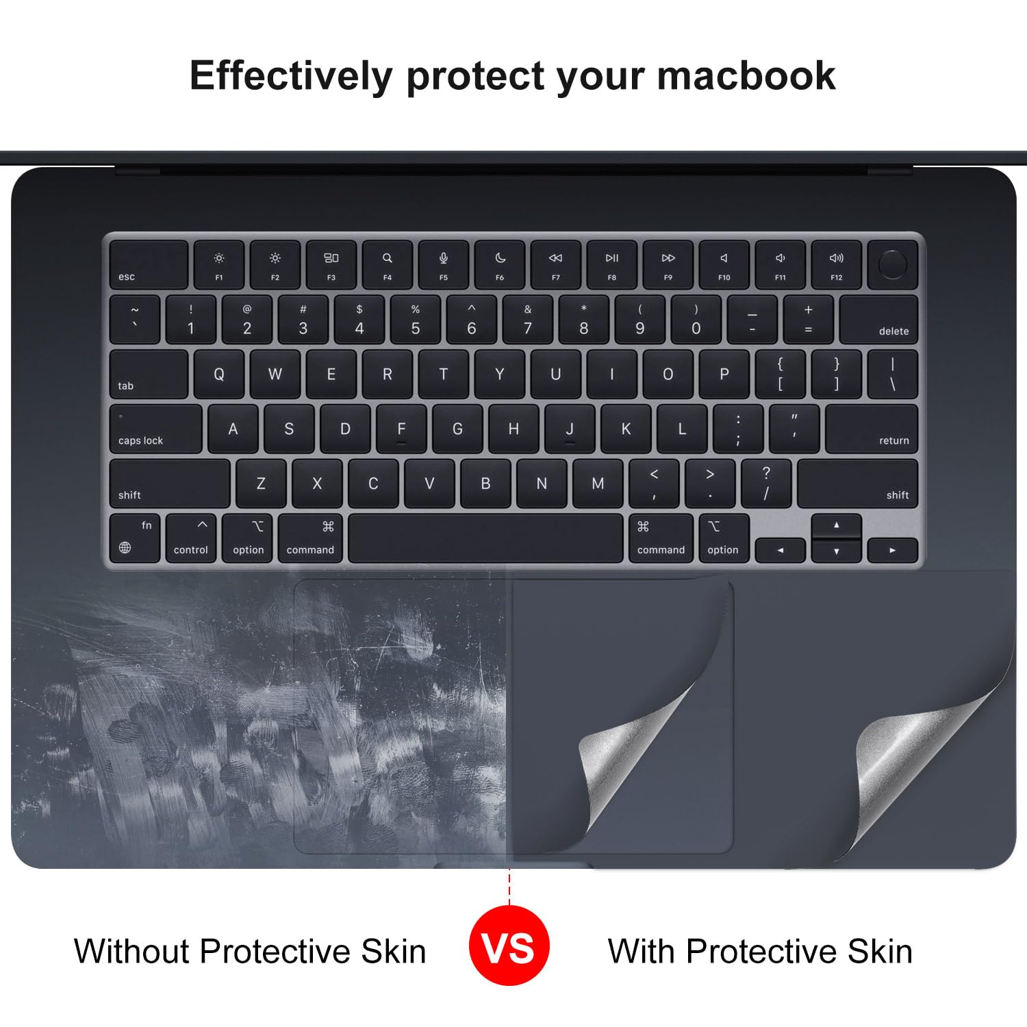 Palm Rest Cover For 2024 2023 Apple Macbook Air M3 M2 Chip 15.3 Inch A3114 A2941 Laptop, Macbook Air 15 Trackpad Protector, Macb