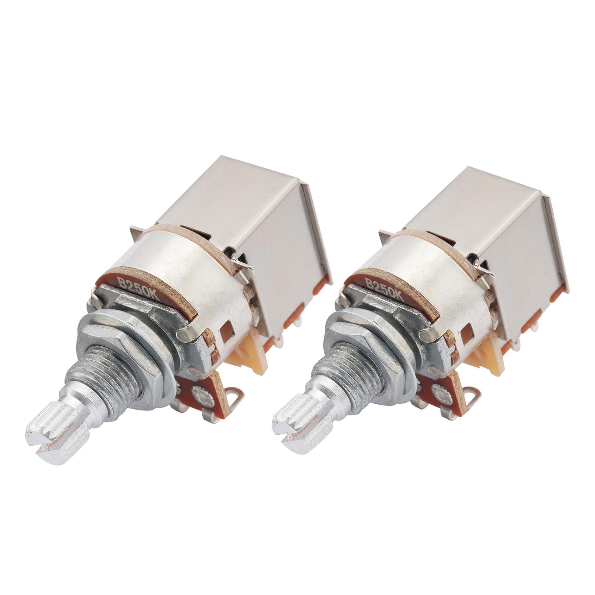 Musiclily Metric 18Mm B250K Push Pull Guitar Pots Linear Taper Split Shaft Potentiometers (2 Pcs)