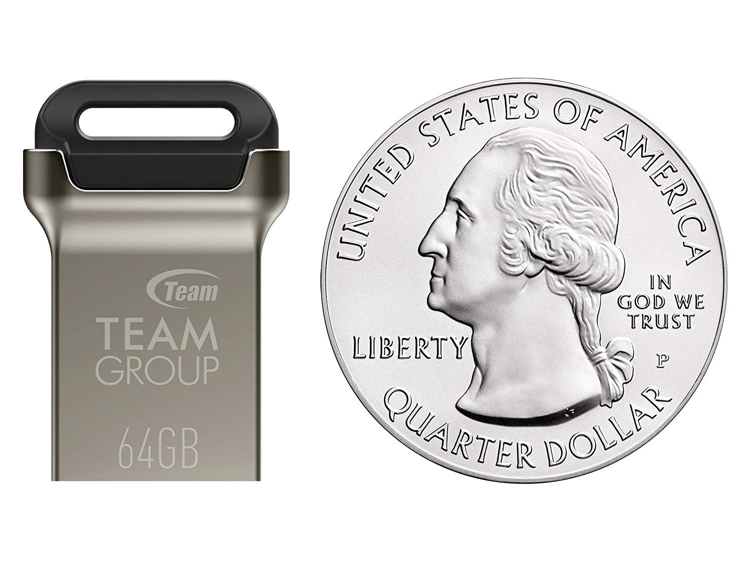 Teamgroup C162 64Gb 10 Pack Usb 3.2 Gen 1 Usb 3.1/3.0 Mini Fits Metal Read 100Mb/S Flash Thumb Drive External Data Storage Memory Stick Compatible With Computer/Laptop Black Tc162364Gb23