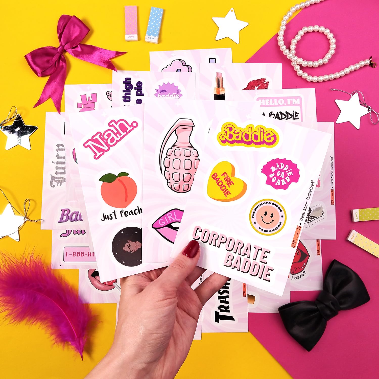 Baddie Stickers And Laptop Decals   Baddie Party Decorations, Baddie Party Favors   Baddie Birthday Gifts For Women   Aesthetic