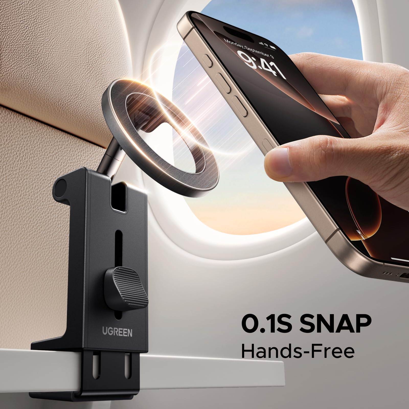 Ugreen Airplane Phone Holder For Magsafe Air Plane Travel Essentials Magnetic Phone Mount Compatible With Iphone 16 15 14 13 12