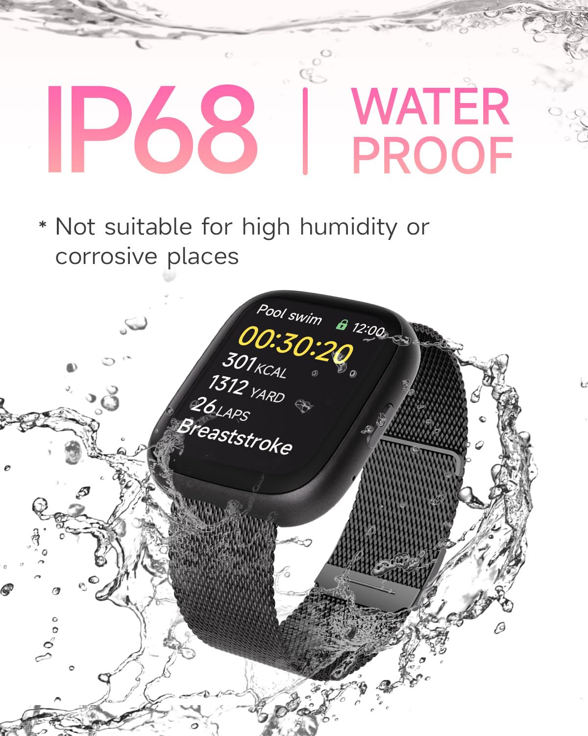 Toobur Smart Watch For Women Men, No Phone No App Needed,1.83'' Fitness Tracker Watch With Heart Rate/Step Tracker/Pedometer/Sle