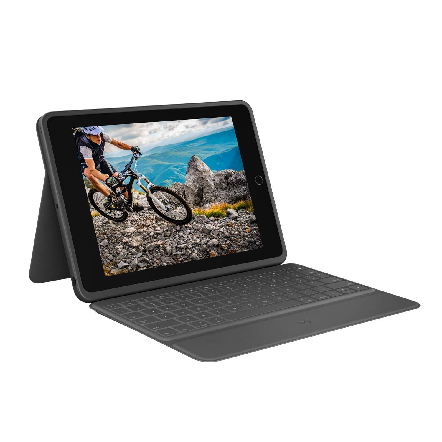 Logitech Rugged Folio   Ipad (7Th 8Th & 9Th Generation) Protective Keyboard Case With Smart Connector And Durable Spill Proof Ke