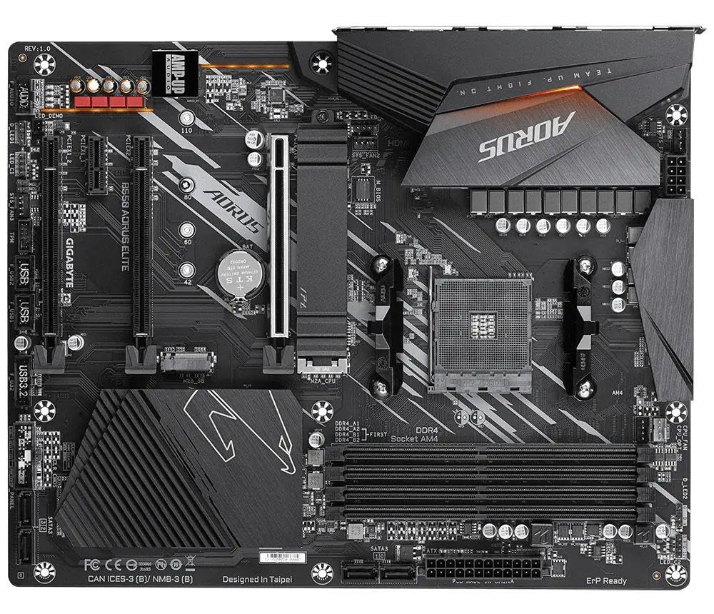Gigabyte B550 Aorus Elite (Am4 Amd/B550/Atx/Dual M.2/Sata 6Gb/S/Usb 3.2 Gen 2/2.5 Gbe Lan/Realtek Alc1200/Hdmi/Dp/Pcie4.0/Ddr4/G