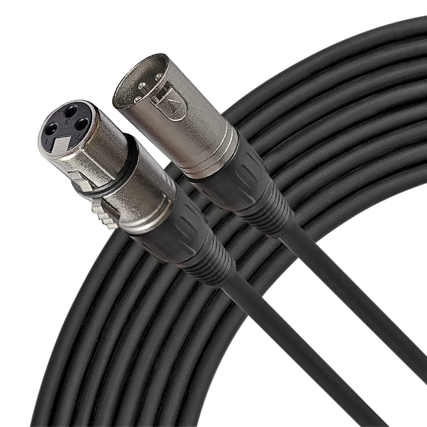 20Ft Xlr Male To Female Microphone Cable By Axcessables| U.S. Based Small Business | Shielded Microphone Cord | Dj Mic Cable | X