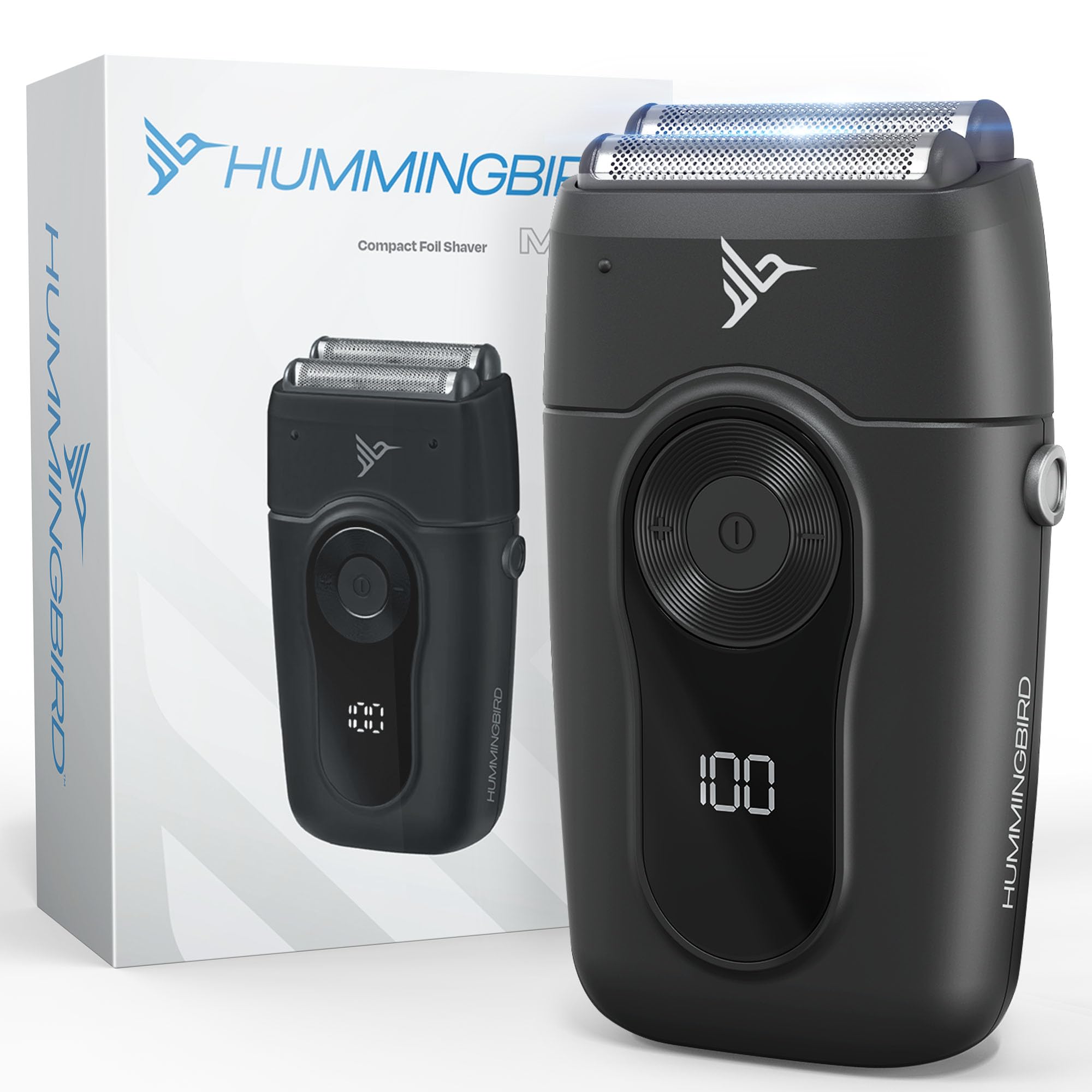 Hummingbird Mk2 Compact Foil Shaver   No Nick, No Cut, No Razor Burn Face Shaver For Men, Portable Usb C Rechargeable, Dual Foil
