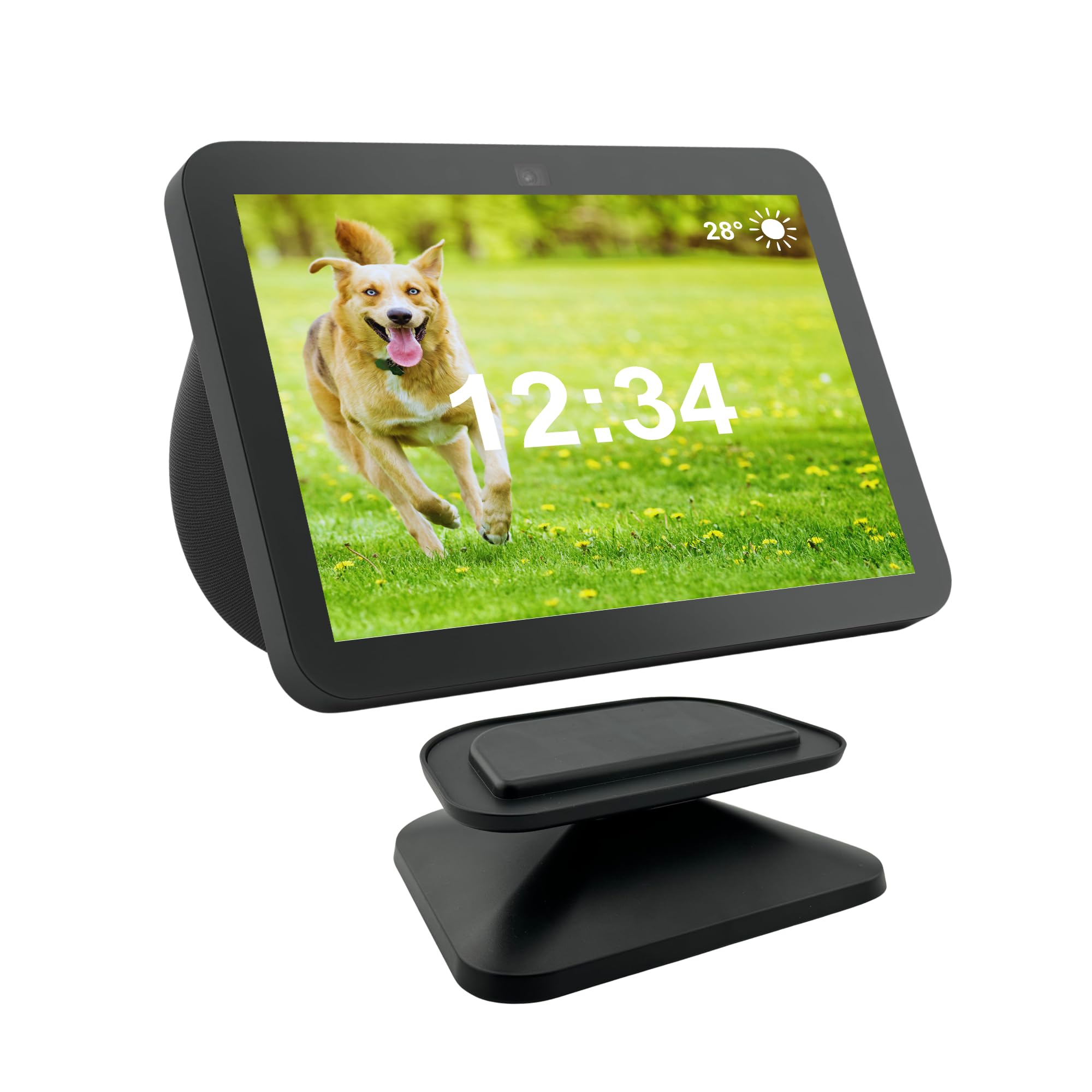 Sintron Adjustable Magnetic Stand Mount Black For Sh?W 8 3Rd Gen, Smart Display Stand Holder With 360 Degree Rotation, Swivel & 