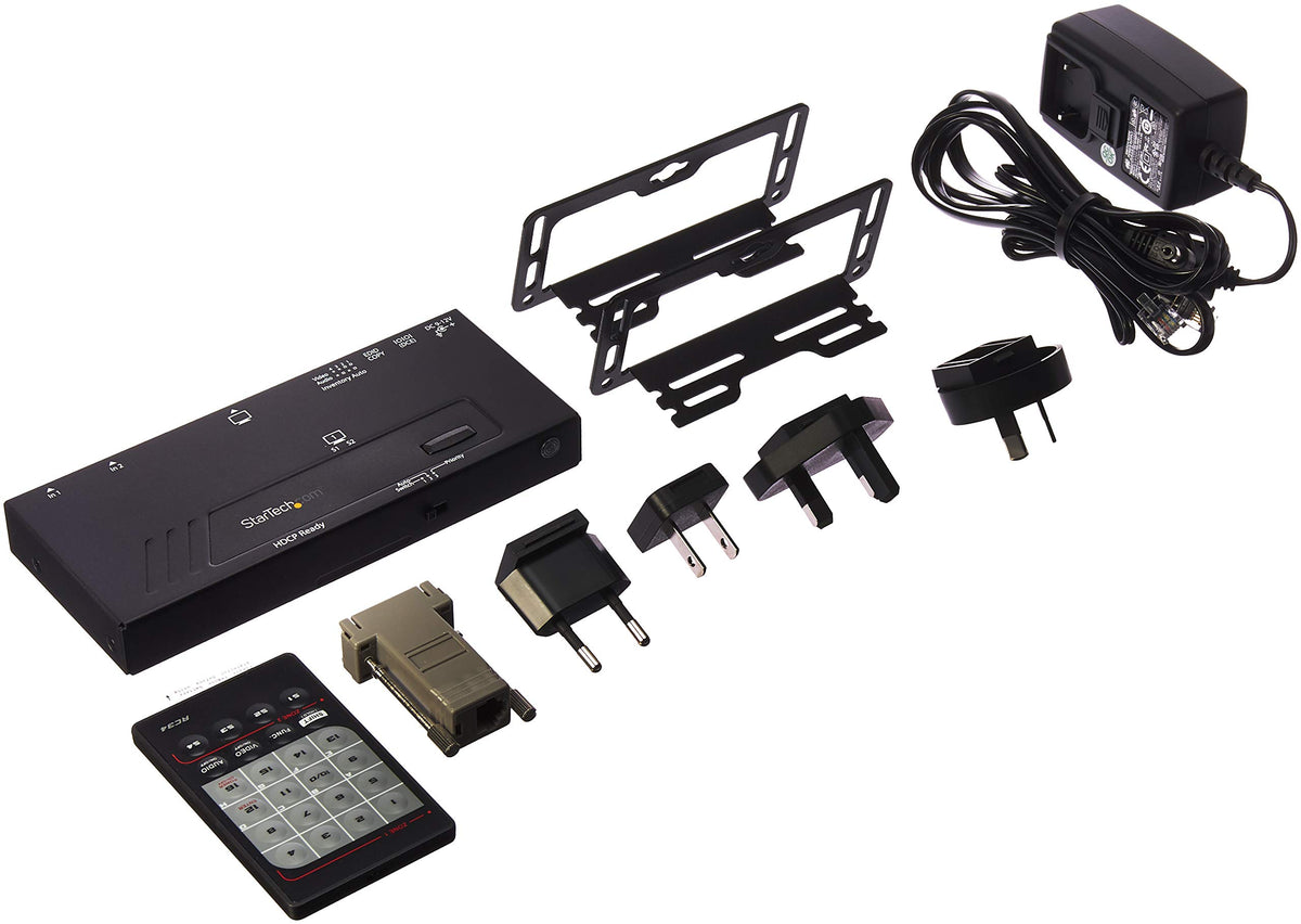 Startech.Com 2 Port Hdmi Automatic Video Switch   4K 2X1 Hdmi Switch With Fast Switching, Auto Sensing And Serial Control (Vs221