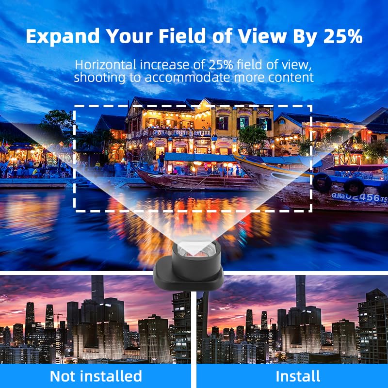 Coyktonty Mini 4 Pro Wide Angle Lens For Dji Mini 4 Pro,Expands Shooting Range By 25%,0.75 X Wide Angle 110 Shooting Range