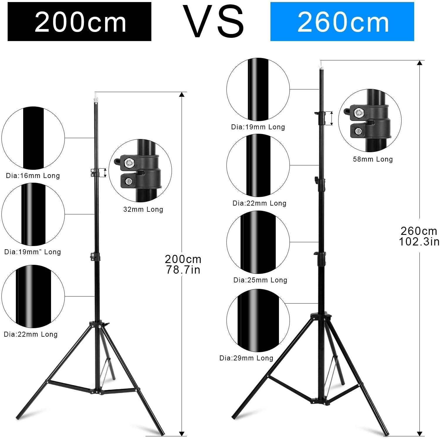 Meking T Shape Photo Backdrop Stand, 8.56 X 6.56Ft Pvc Background Photography Support Stand System Kit With Carrying Bag & 4 Spr