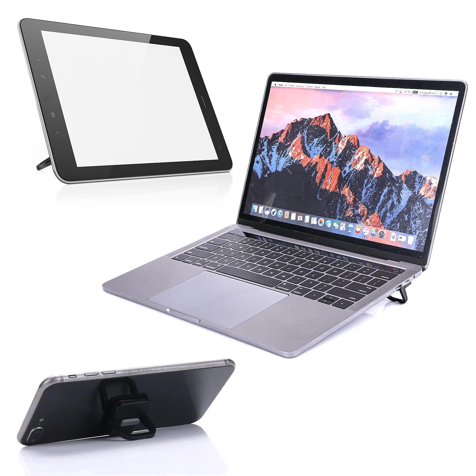 Abeillo 2Pcs Portable Keyboard Riser, Self Adhesive Mini Laptop Stand Invisible Computer Keyboard Stand For Desk, Laptop Feet Co