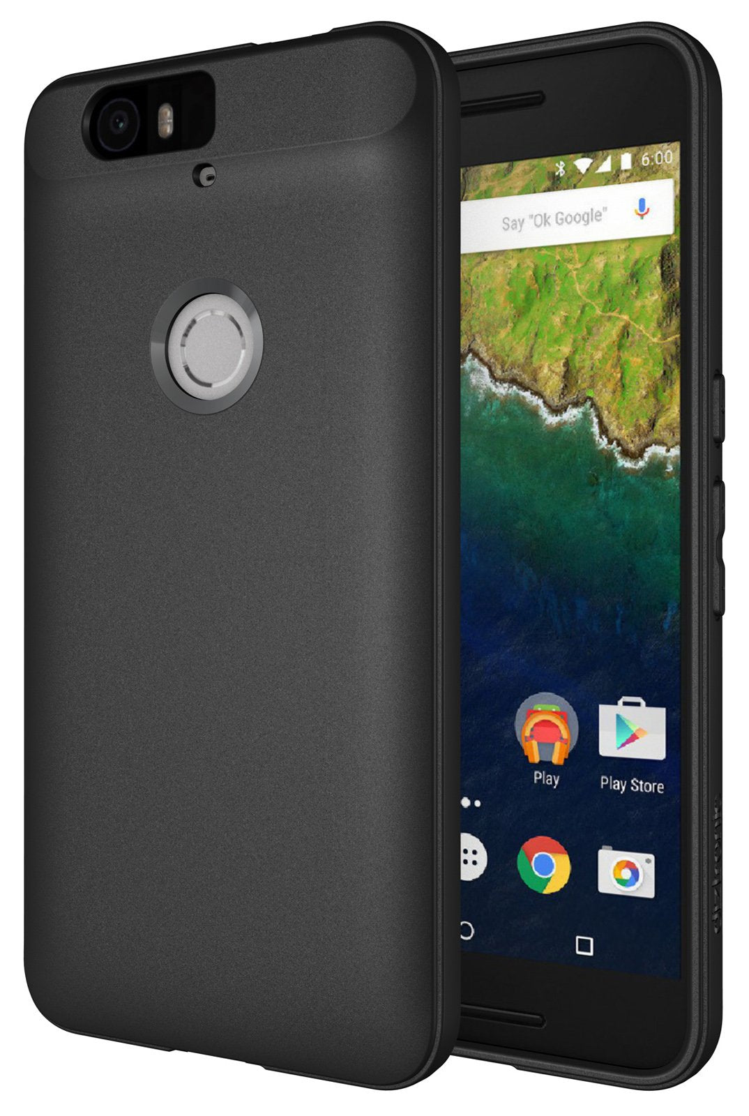Diztronic Nexus 6P Case, Full Matte Slim Fit Flexible Tpu Case For Huawei Nexus 6P (2015)   Black   (N6P Fm Blk)