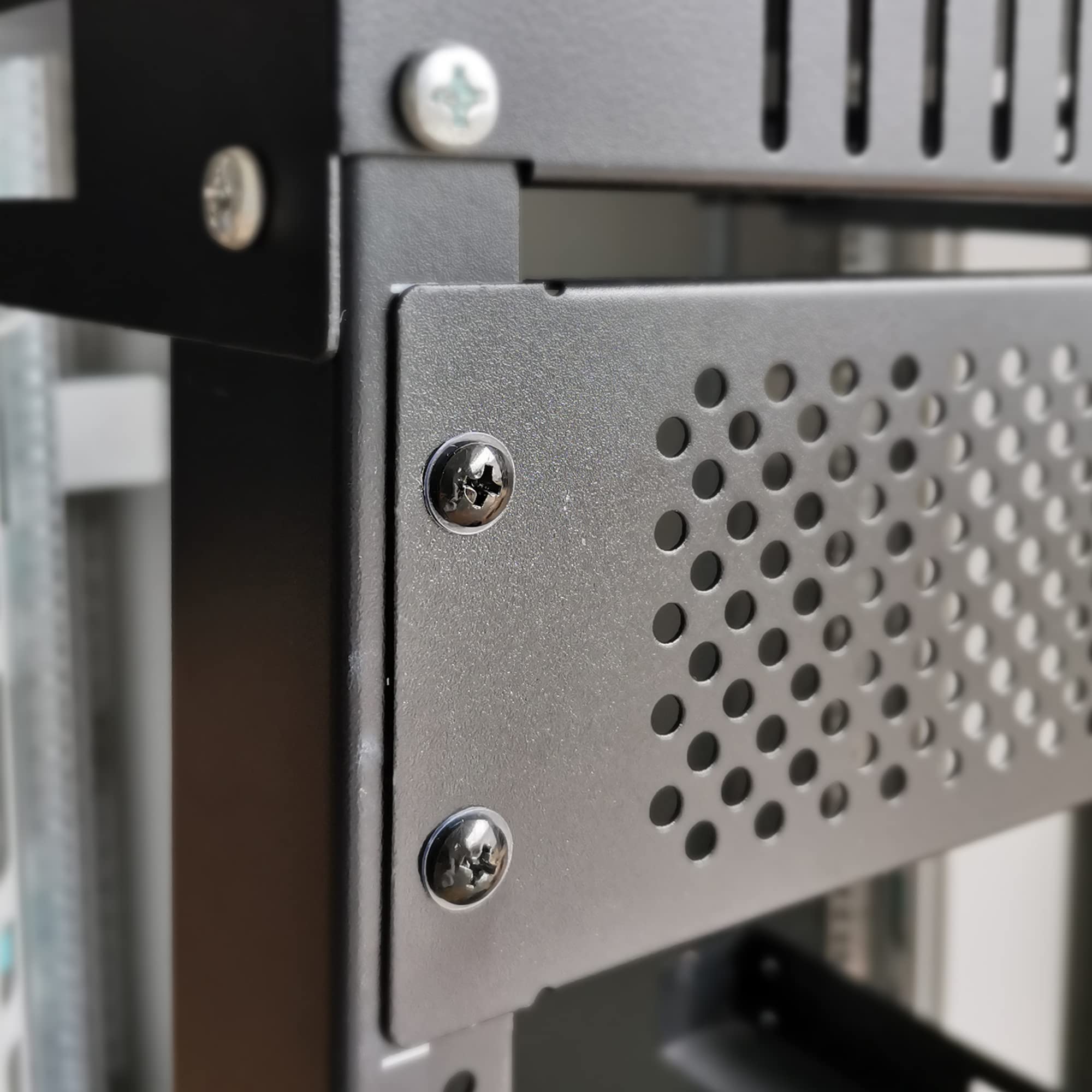 Riveco 10 32 Rack Screws For Server Cabinets & Racks Mounting Network Equipment 100 Pieces Black