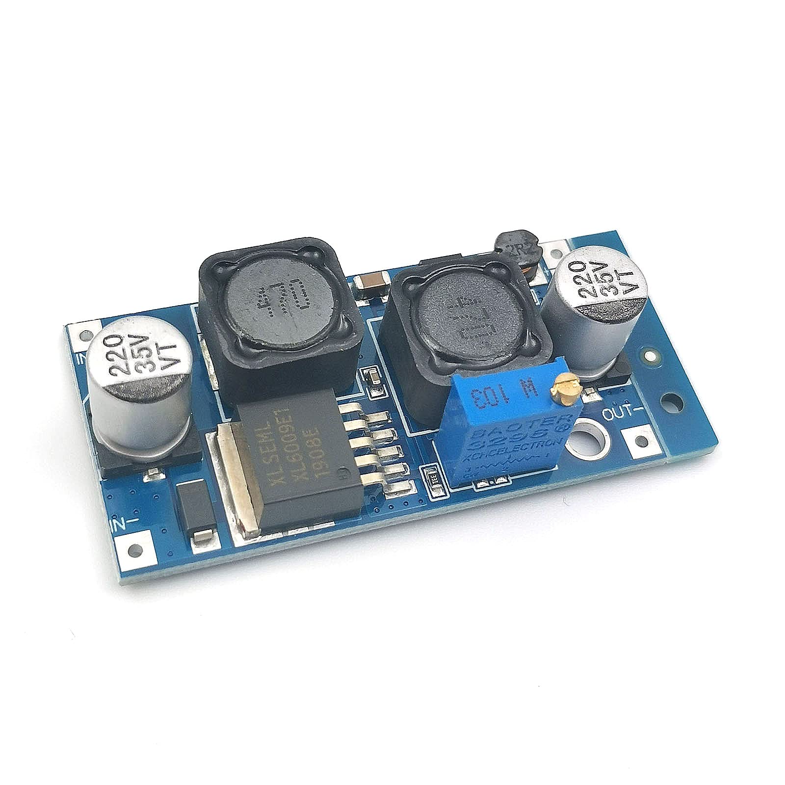 Fainwan 2 Pack Adjustable Dc Dc Buck Boost Converter Automatic Wide Voltage Regulator Xl6009 Dc To Dc 5 32 V To 1.25 35 V Voltag