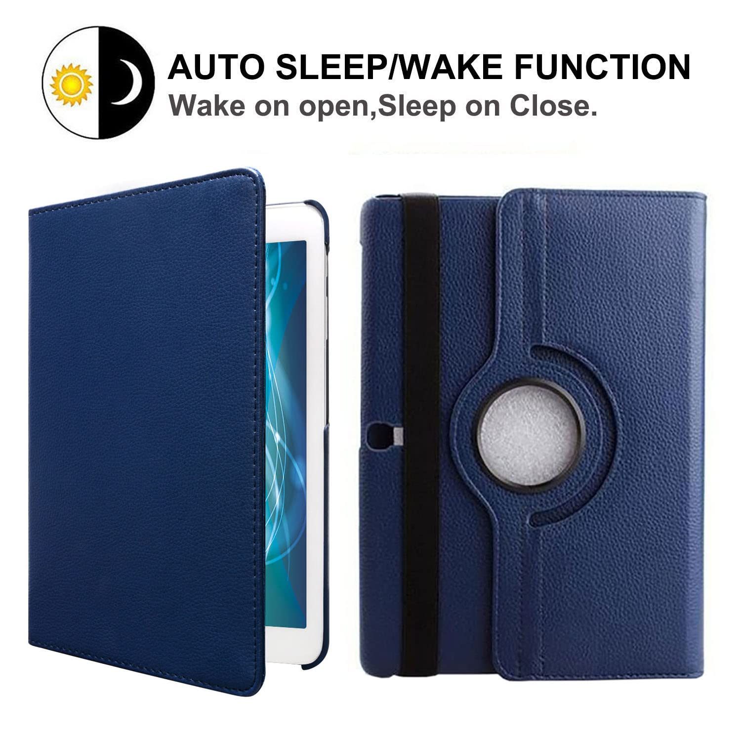 Case For Samsung Galaxy Tab S 10.5 Inch 2014 (Sm T800 T801 T805 T807)   360 Degree Rotating Stand Case Smart Protective Cover,Wi