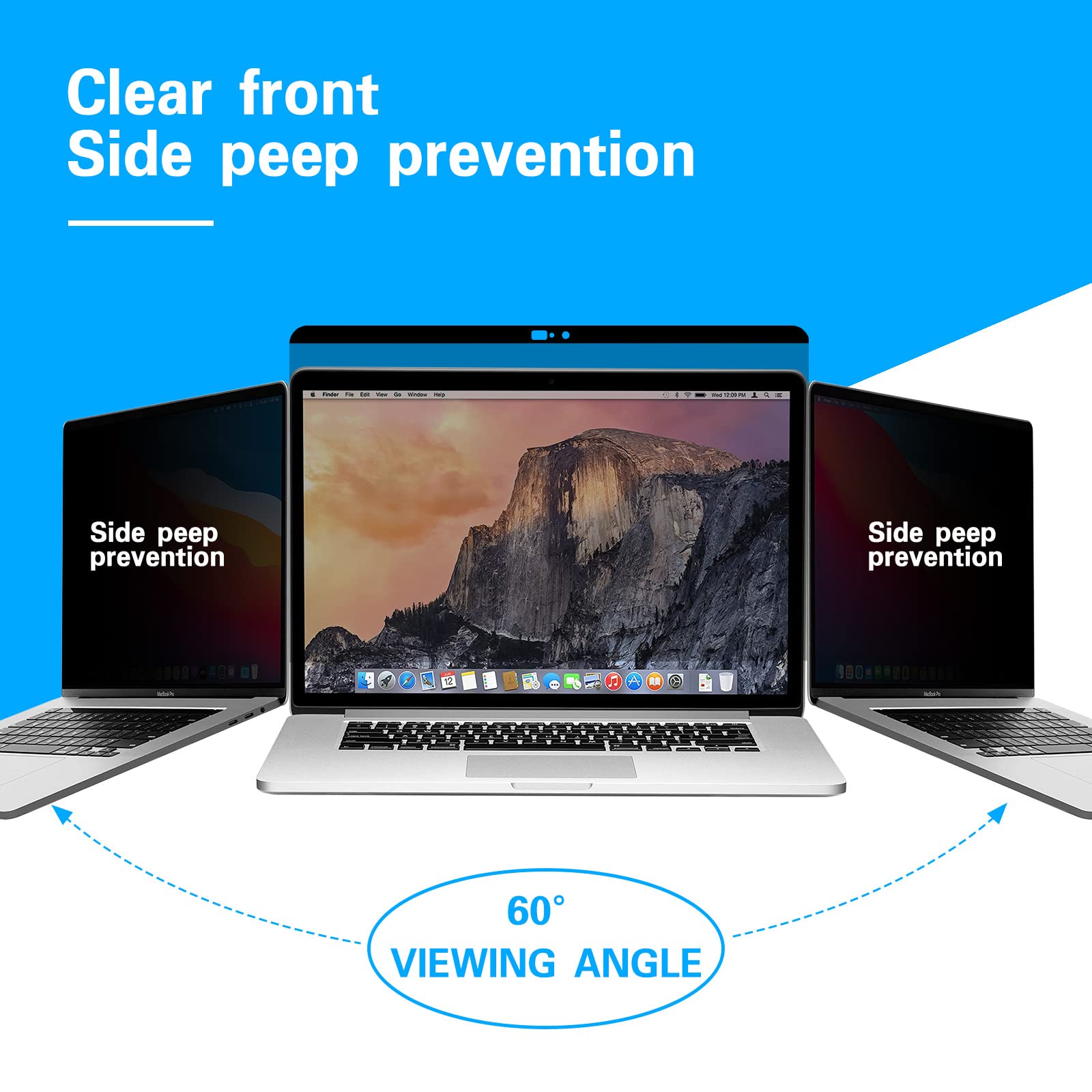 Ceydebne Magnetic Privacy Screen For Macbook Air 13 Inch (Released In 2018 2020) Anti Blue Light Protector Screen Filter With Ca