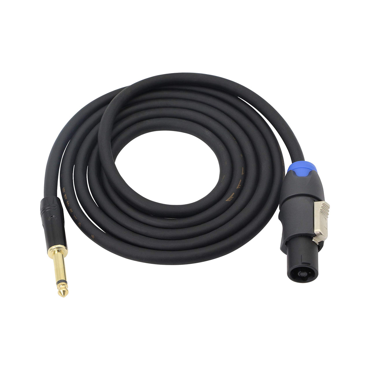 Xmsjsiy Speakon To 1/4'' Mono Speaker Cable, 6.35Mm Ts Plug To Speakon Male Speaker Wire 14 Gauge Audio Amplifier Connection Cor