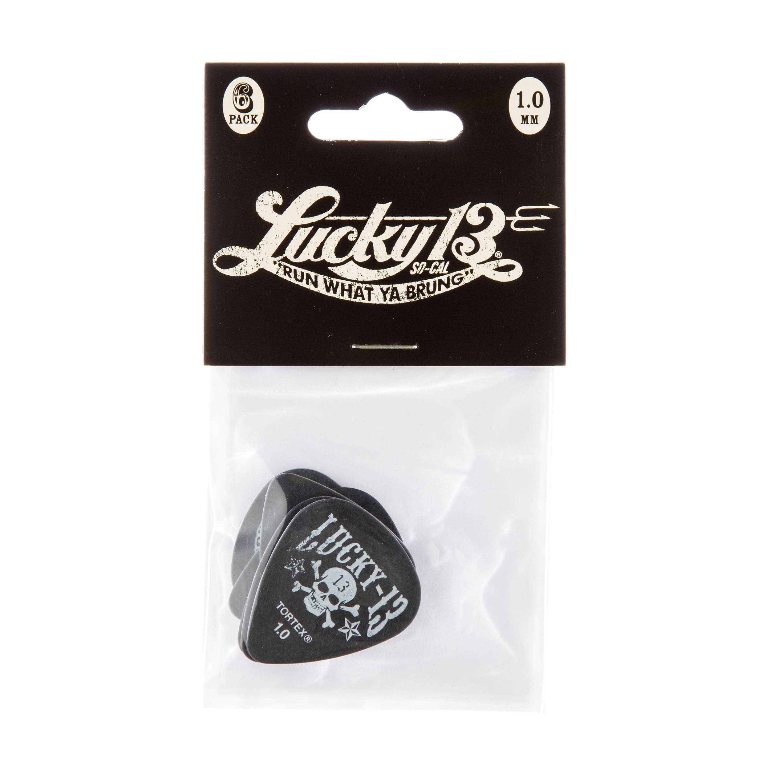 Dunlop L13Cp1.0 Lucky 13 Picks, Assorted, 1.0Mm, 6/PlayerS Pack