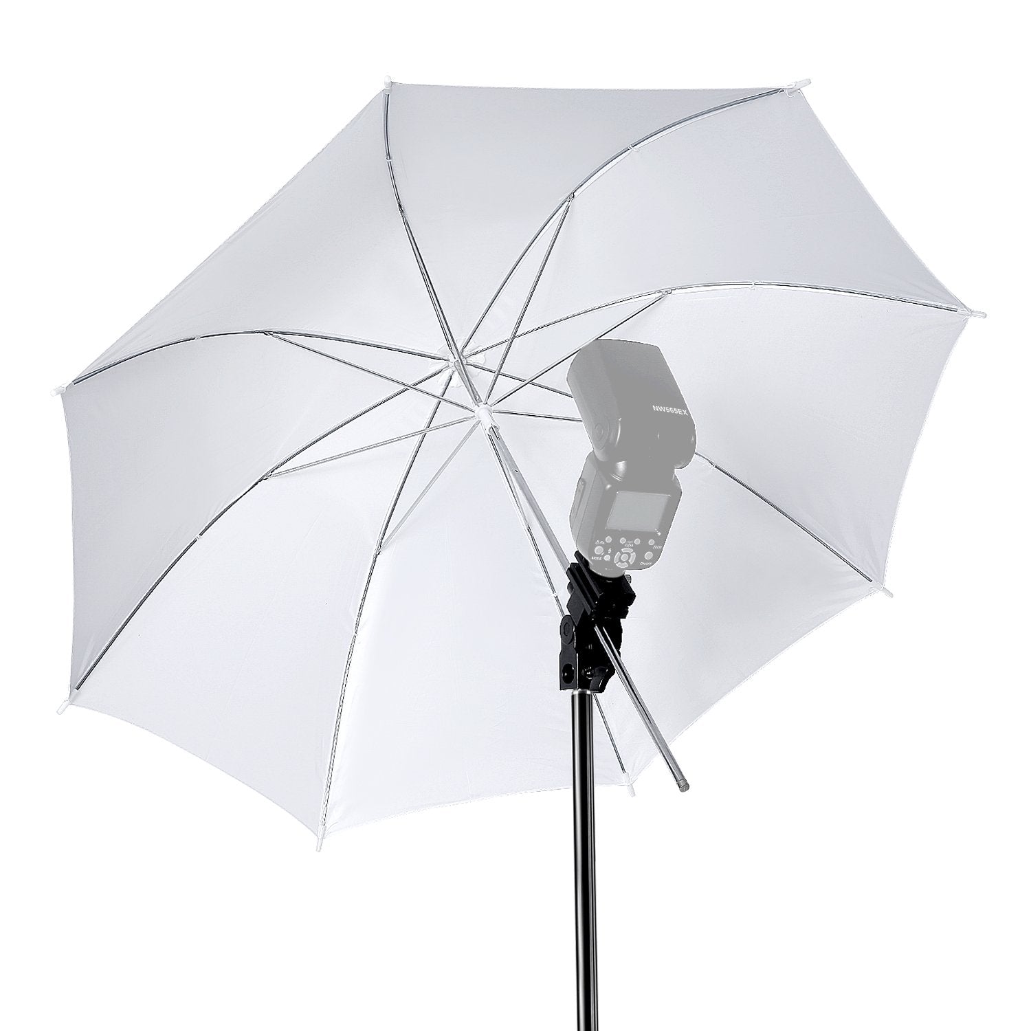 Neewer Flash Mount Three Umbrellas Kit 33''/84Cm White Soft/Silver Reflective/Gold Reflective Umbrella For Canon 430Ex Ii,580Ex