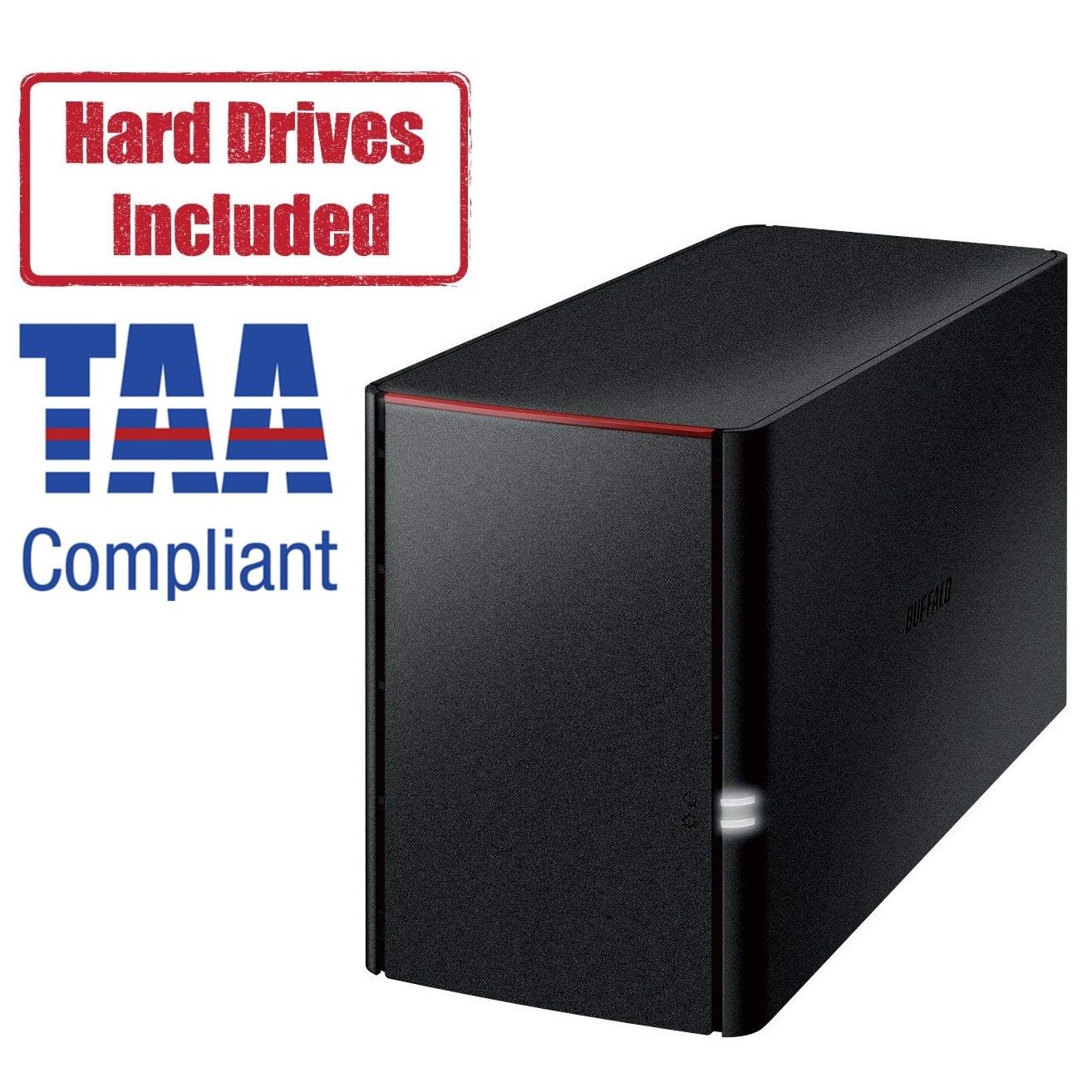 Buffalo Linkstation Soho 220 2-Bay Personal Cloud Office Nas 12Tb (2X6Tb) With Hard Drives Included