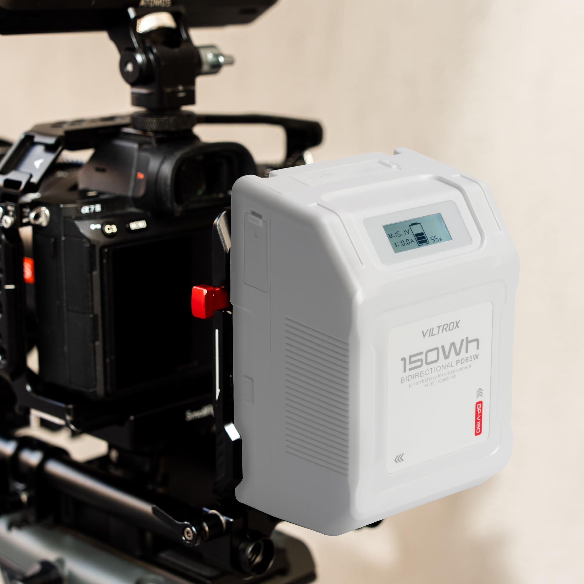 Viltrox 150W V Mount Battery, 14.8V 10050Mah V Lock V Mount Battery, Support 65W Pd Fast Charging With D Tap Bp Usb C Usb A Plug