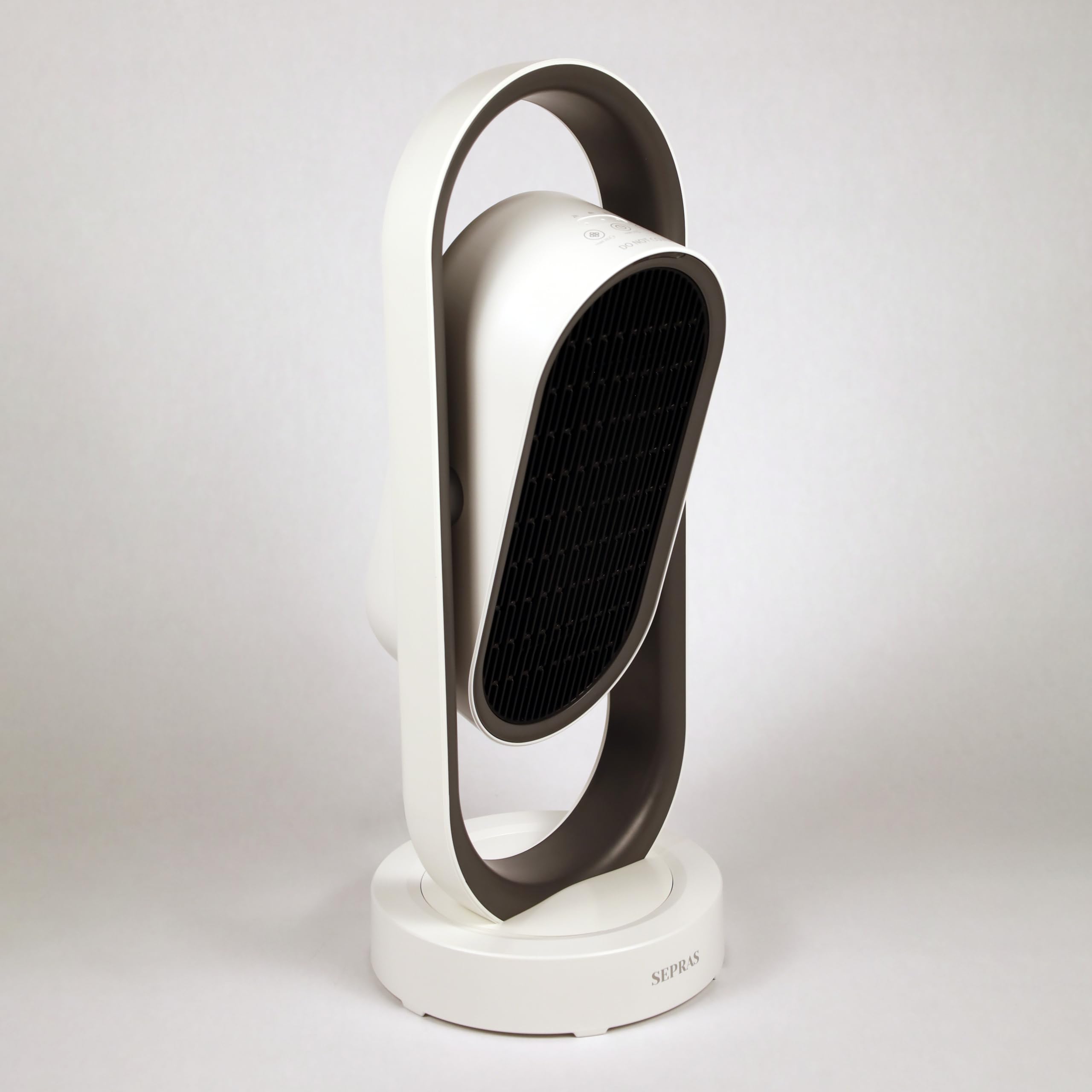 Sepras Swinging Heater And Fan With Remote Control And Safety Compact Grid - Dual Usage - (White) -Sepras Heater