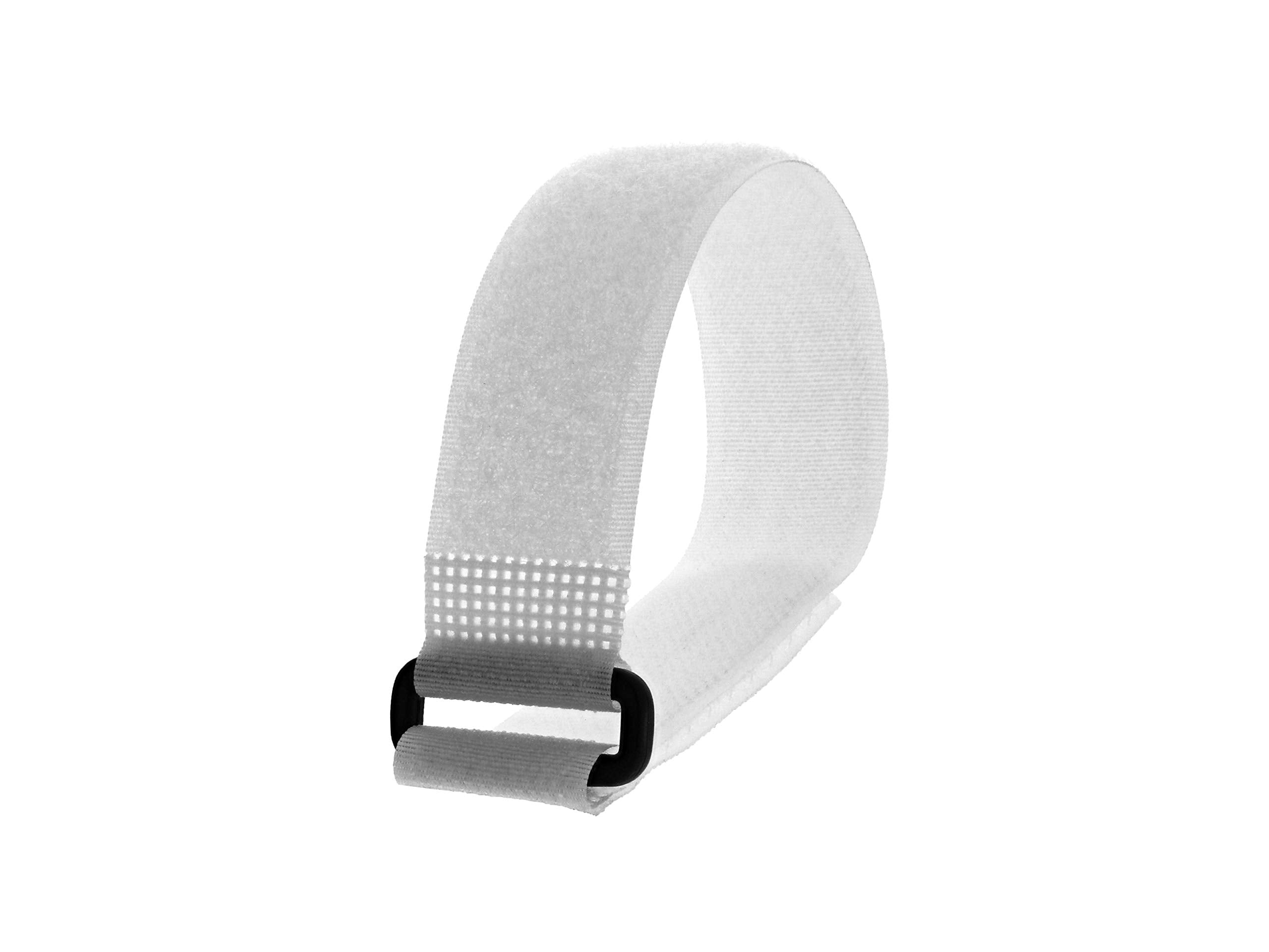 Secure 12 x 1 Inch White Cinch Straps - 5 Pack