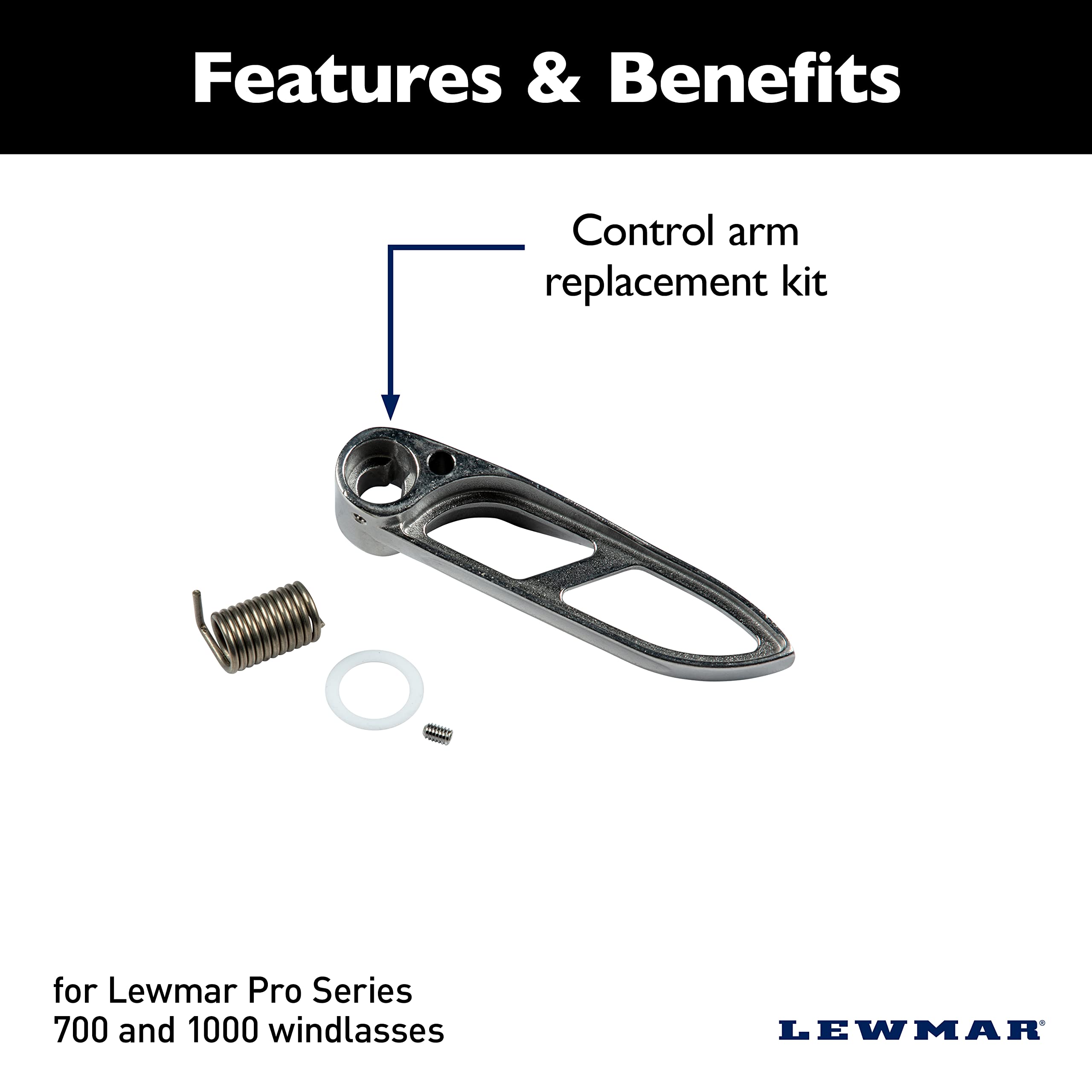 Lewmar Control Arm Replacement Kit For Pro-Series 700/1000 Boat Anchor Windlasses - 2020200902,WBAUVB07D1D964M