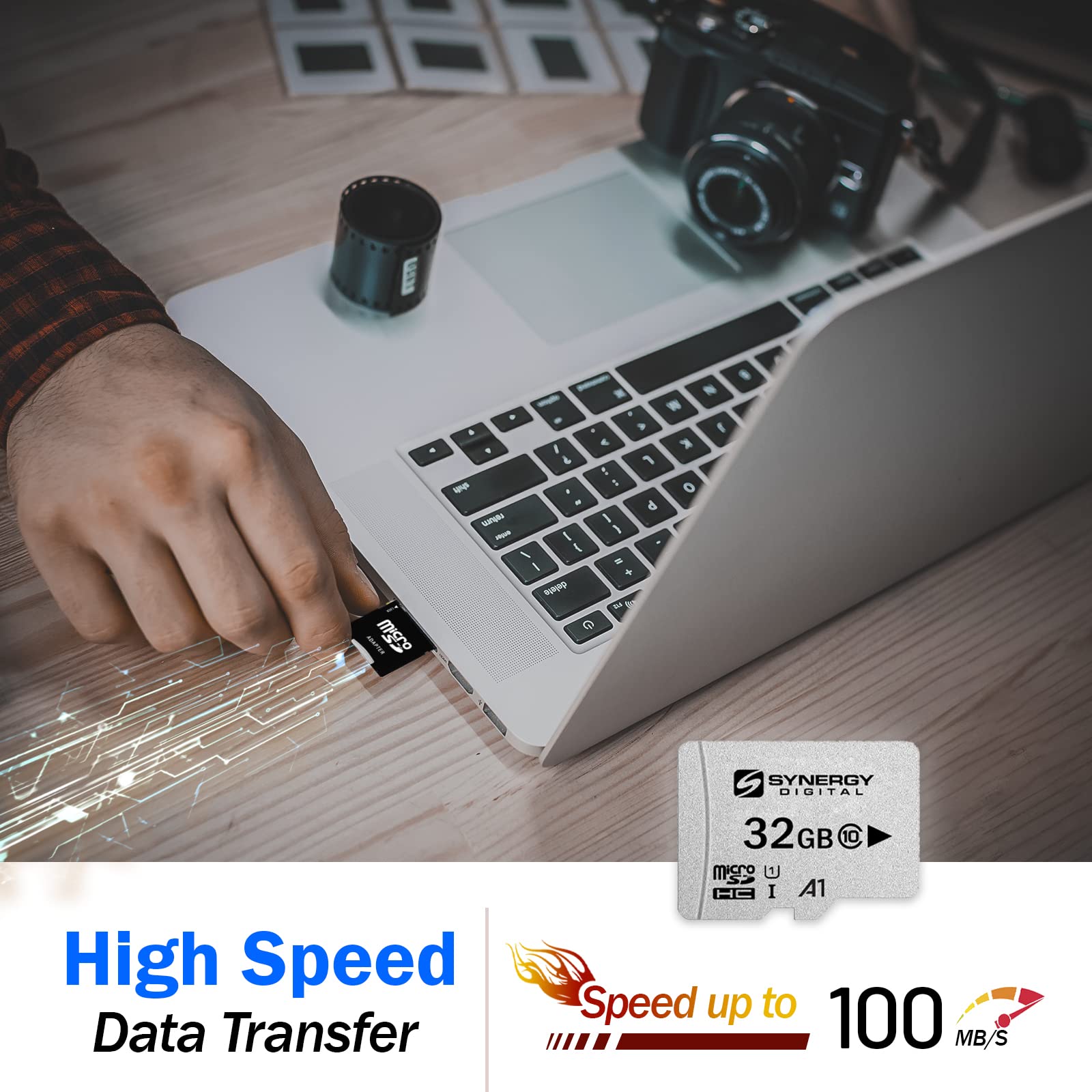 Synergy Digital Camera Memory Card, Compatible With Polaroid Snap Touch Instant Digital Camera Memory Card 32Gb Microsdhc Memory