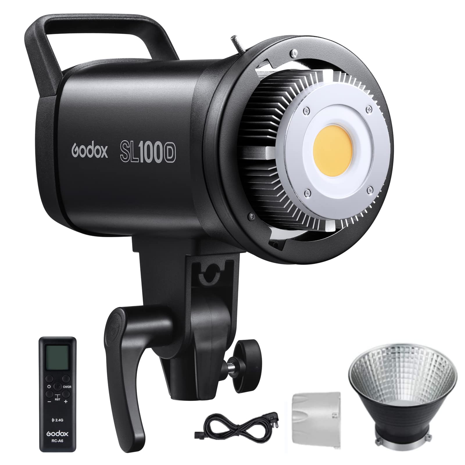 Godox Sl100D Daylight Led Video Light, 100W 5600K 32100Lux @1M Cri 96+Tlci 97+ Bowens Mount Cob Led Continuous Light, 8 Fx Effec