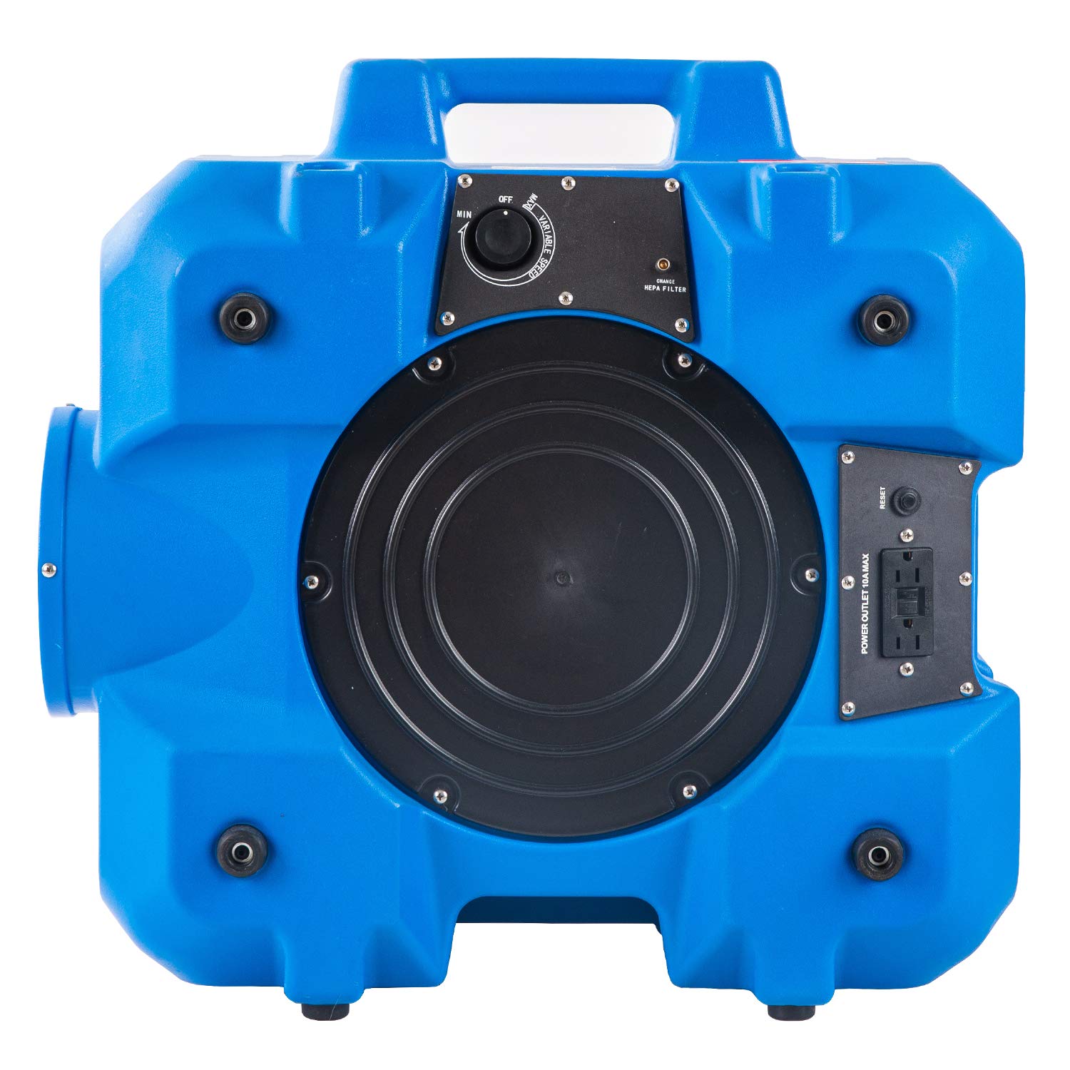 Mounto Hepa500 Commercial 500Cfm Air Purifier Hepa Air Scrubber Negative Air Machine Roto Molded (Blue)