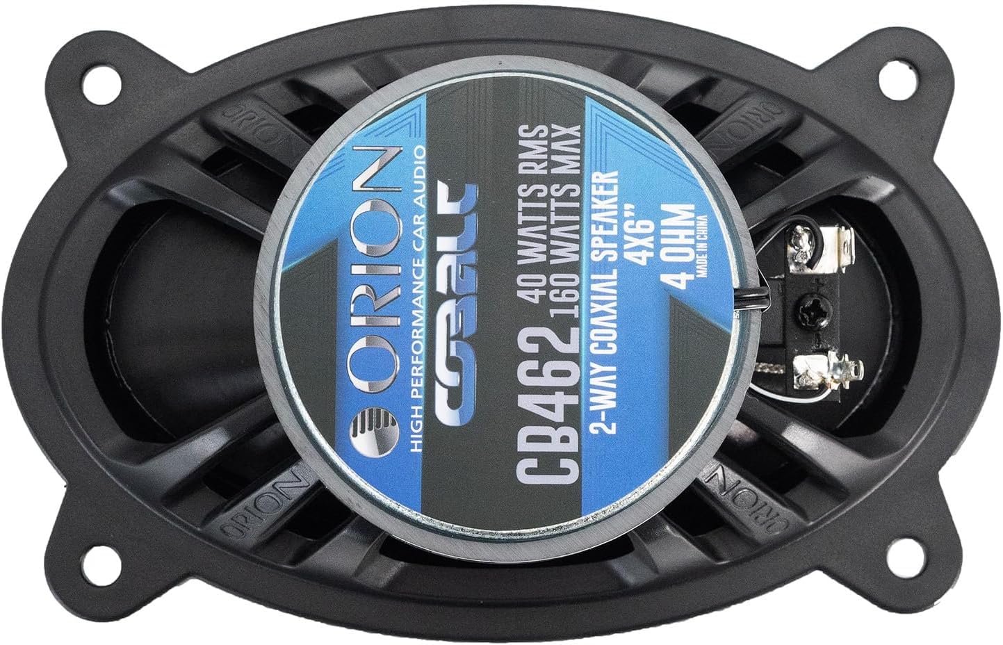 Orion Cobalt Series Ct40 4'' 2 Way Coaxial Speaker 4 Ohms 300 Watts Max Music Power Set Of 2 Speaker