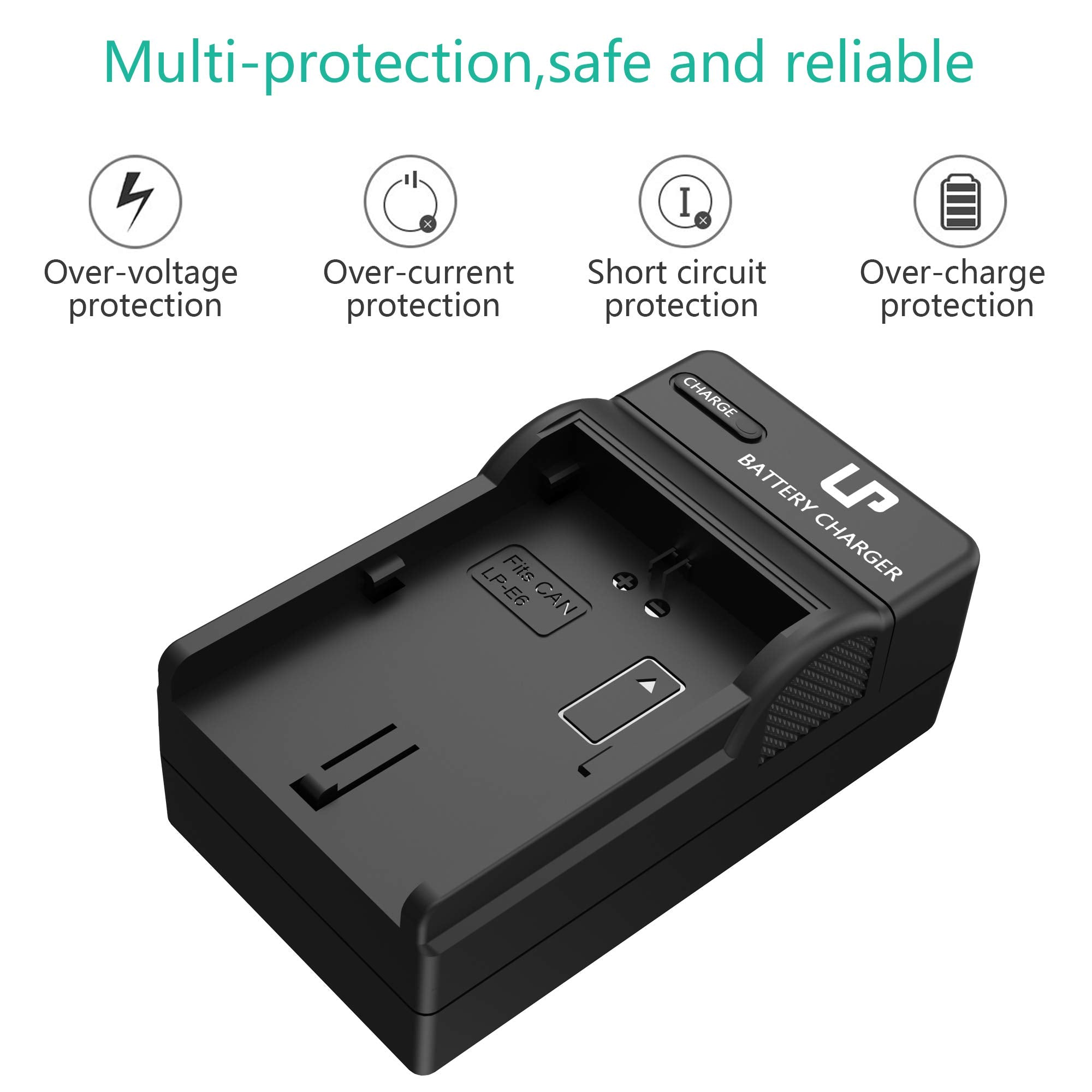 Lp Lp E6 Lp E6N Battery Charger, Charger Compatible With Canon Eos 90D, 80D, 70D, 60D, 60Da, 7D Mark Ii, 7D, 6D Mark Ii, 6D, 5D