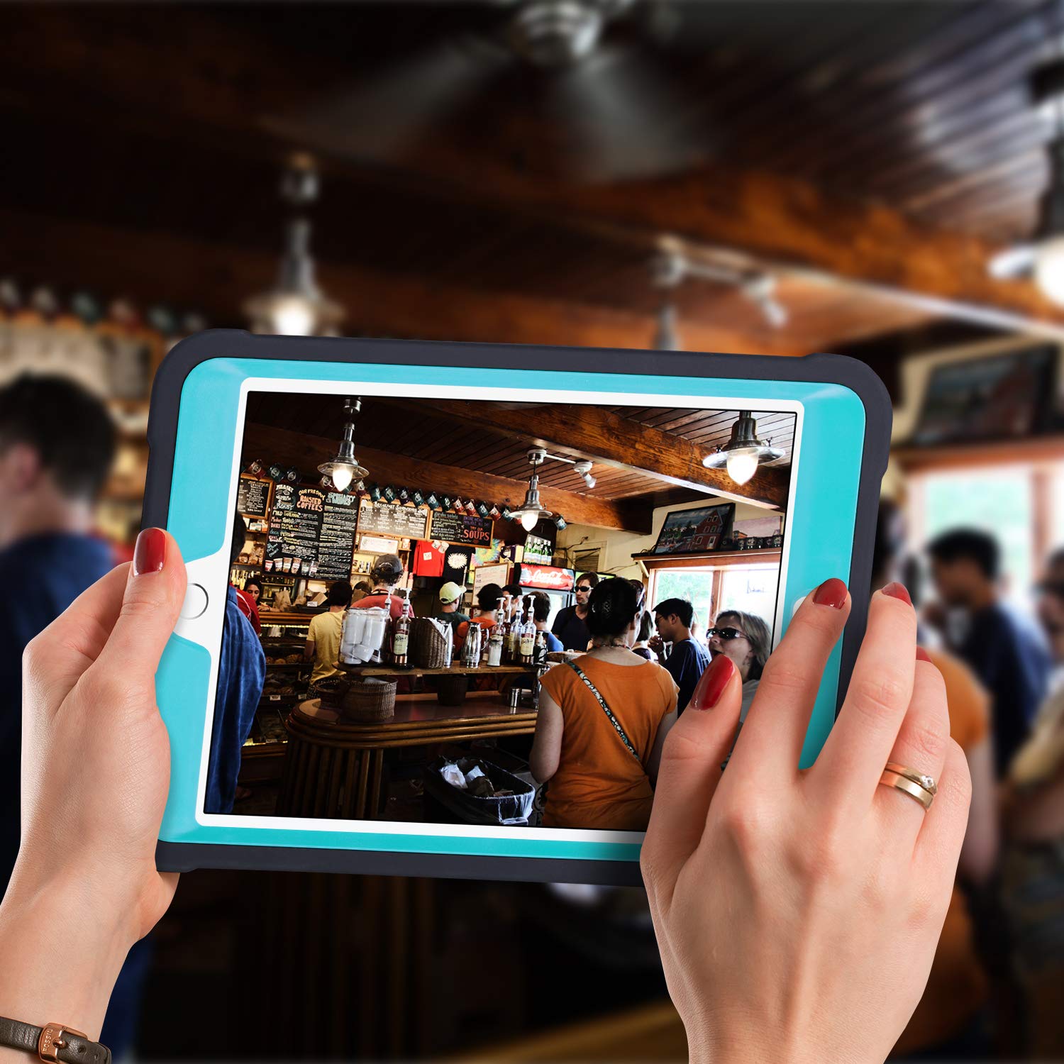 Ulak Compatible With Ipad Mini Case, Ipad Mini 2 Case, Ipad Mini 3 Case, (Not For Ipad Mini 4) Three Layer Heavy Duty Shockproof