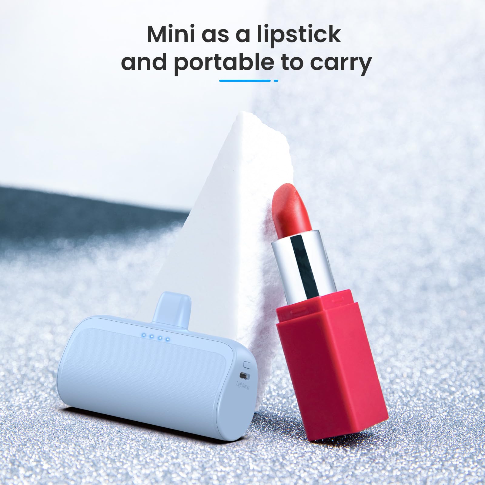 Mini Portable Charger Power Bank For Iphone,5200Mah Phone Charger, Ultra Compact Pd Fast Charging Battery Pack Compatible With I