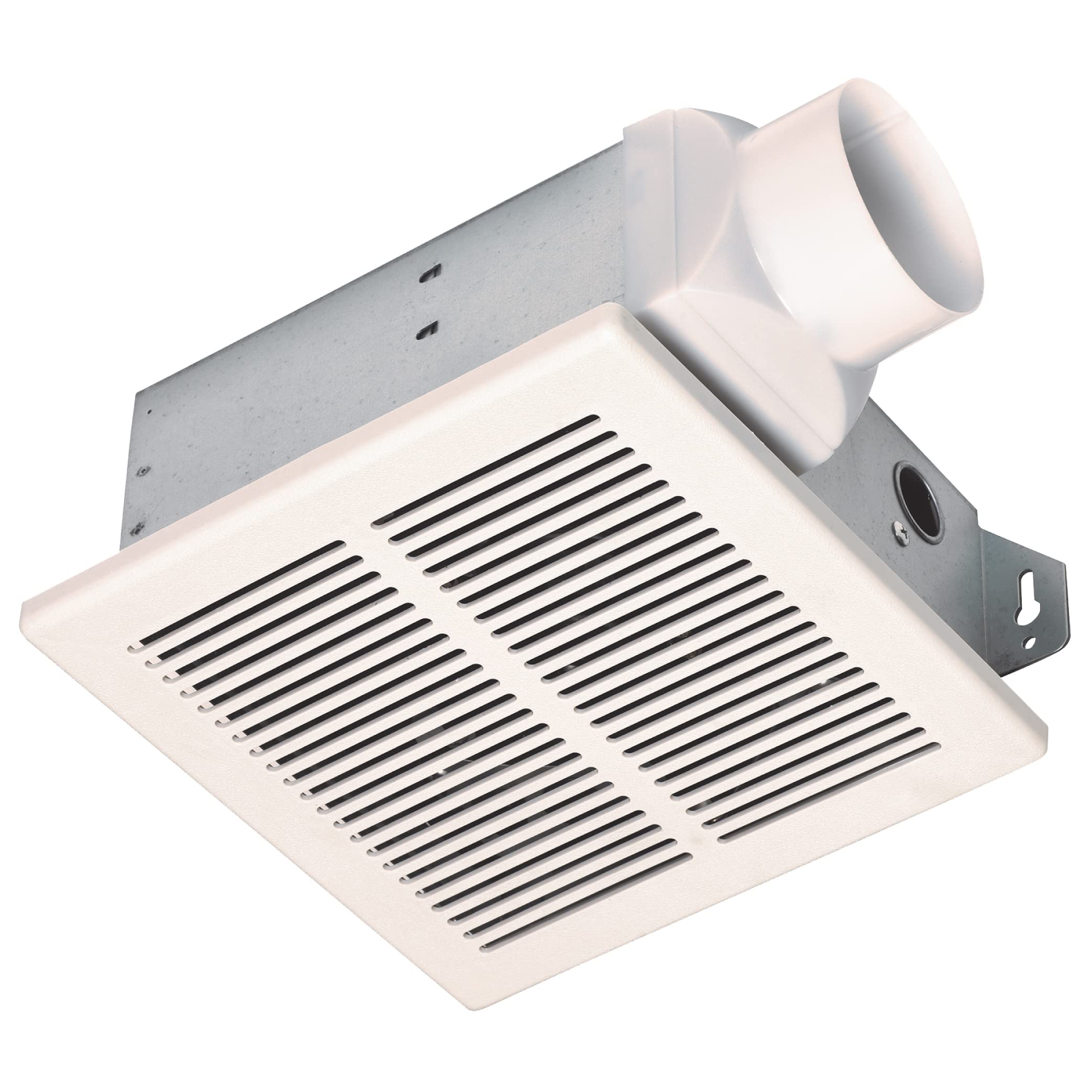 Homewerks 299650 Bathroom Fan Ceiling Mount Exhaust Ventilation, 4.0 Sones, 70 Cfm, White