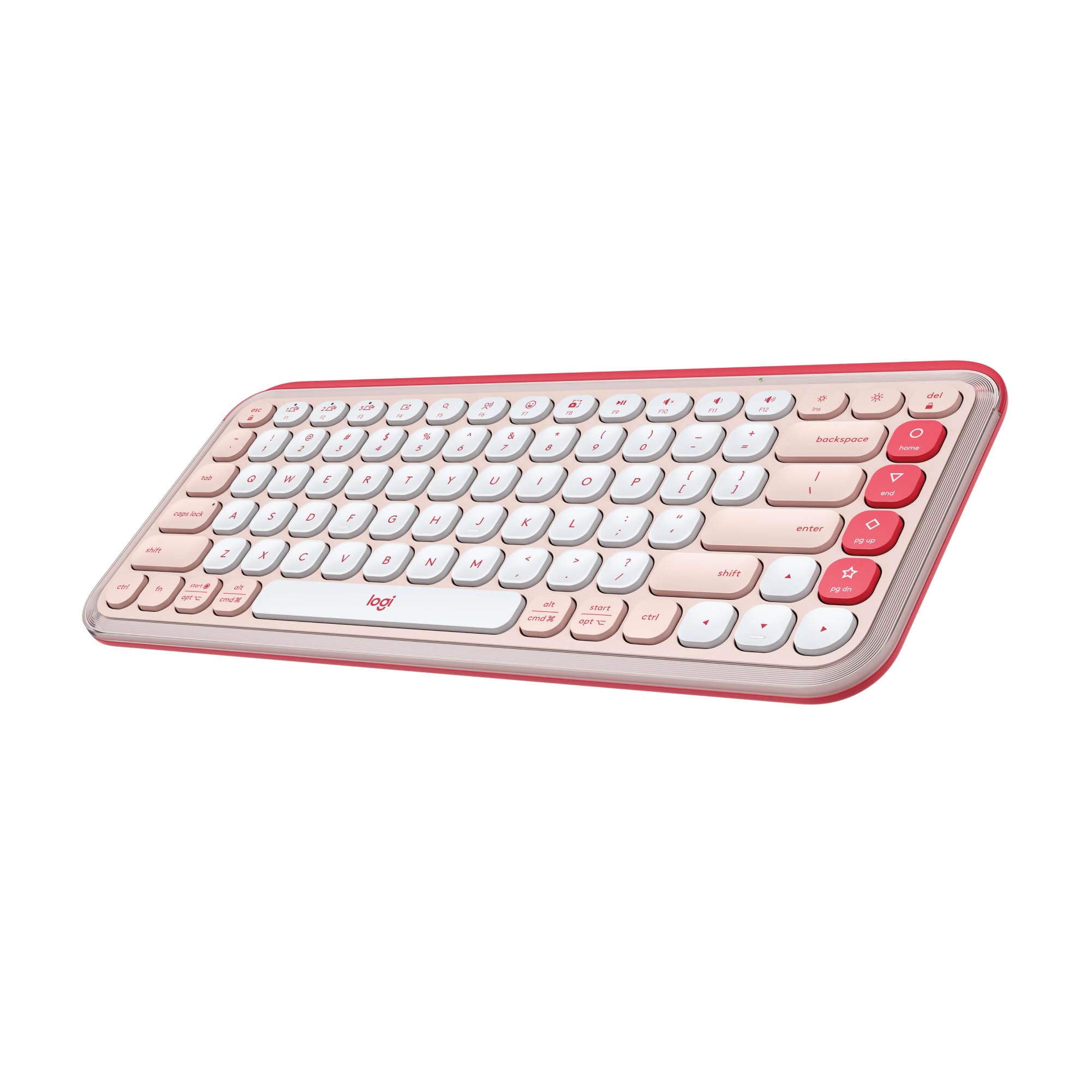 Logitech POP ICON Keys Wireless Bluetooth Keyboard, Comfortable Typing, Programmable Keys, Easy-Switch Between up to 3 Devices, 