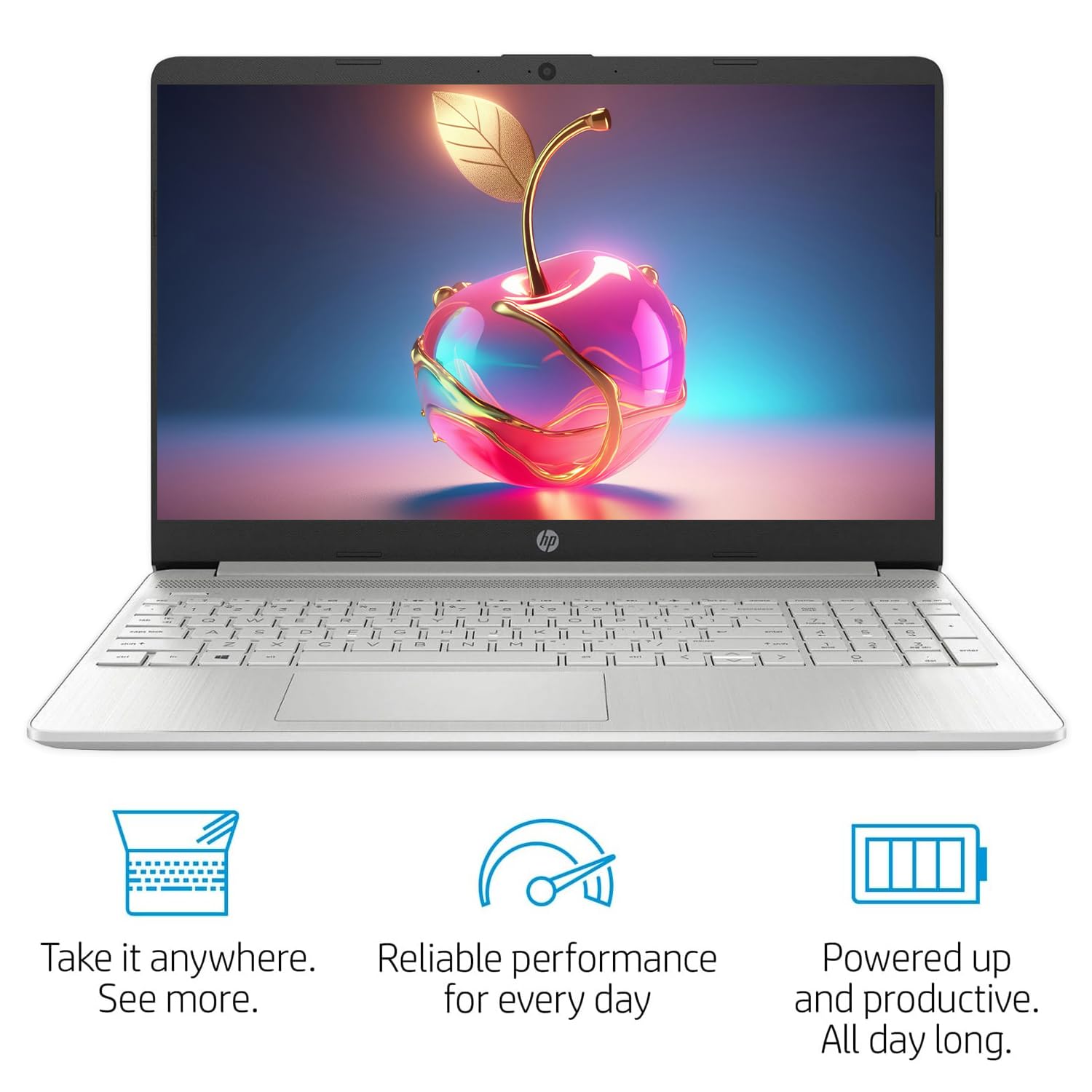 Hp Latest 15'' Laptop, Intel Celeron N4120 Quad Core Processor, 16Gb Ram, 256Gb Ssd, 15.6'' Hd Micro Edge Led Display, Fast Char