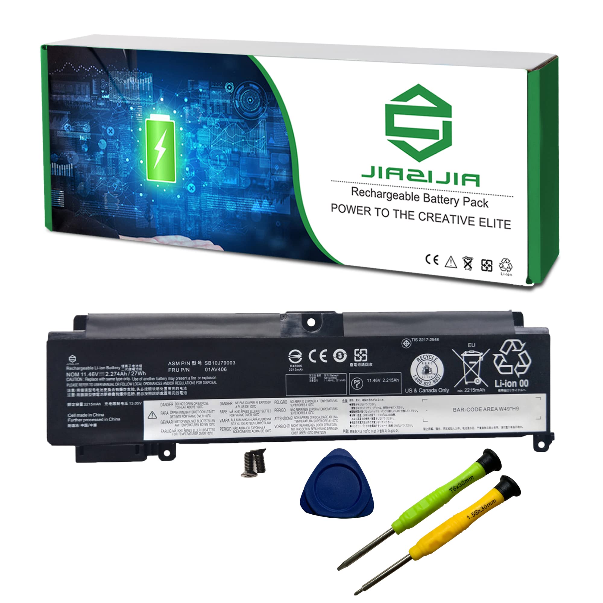 Jiazijia 01Av406 Sb10J79003 Laptop Battery Replacement For Lenovo Thinkpad T460S T470S Series 01Av405 Sb10J79002 00Hw038 00Hw025