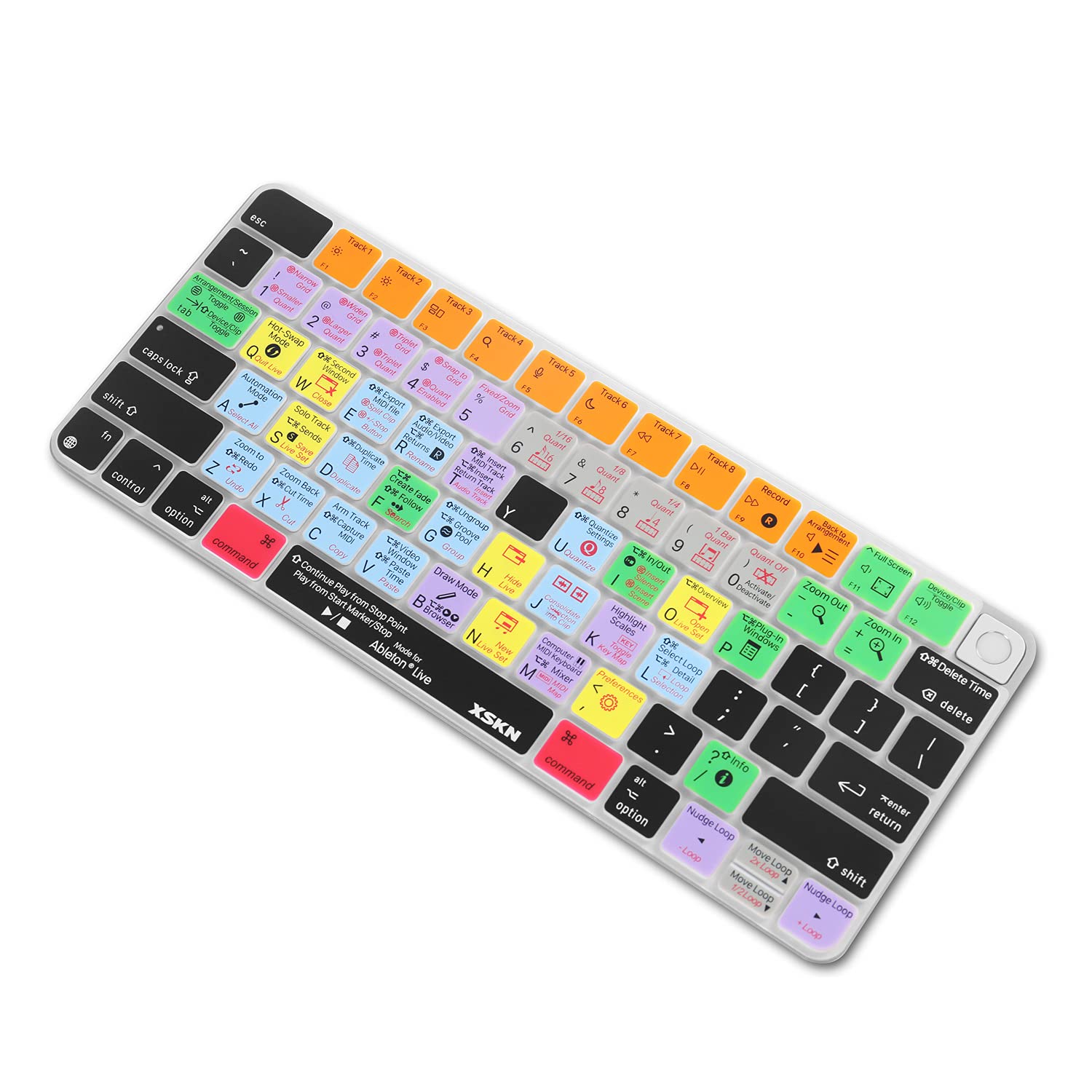Xskn Shortcut And Language Seriers Silicone Keyboard Cover Skin For 2021 New M1 Chip Imac Magic With Touch Id A2449 Lock Key A24