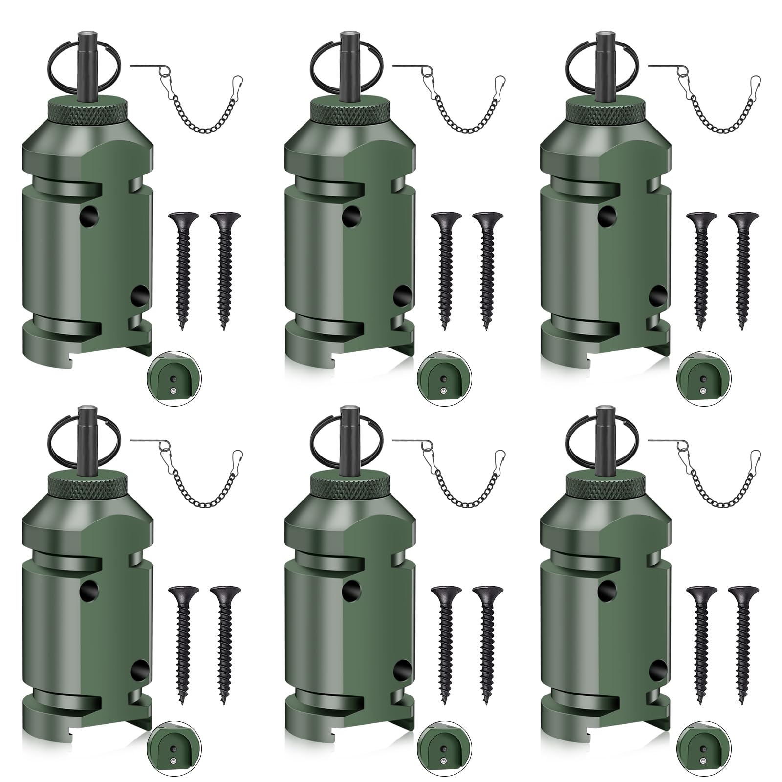 6X Trip Alarm, Perimeter Trip Alarm, 12 Gauge Camping Trip Wire Alarm Device, Early Warning Security System For Camping And Prop