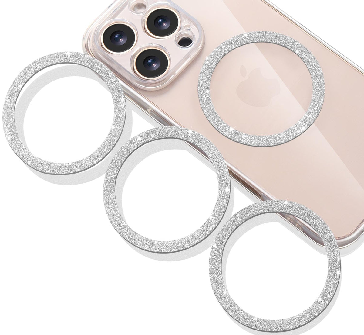 4 Pack Universal Magnetic Ring, Jsoerpay Metal Ring Sticker For All Phone Cases & Wireless Charging, Magnetic Car Mount/Phone Ho