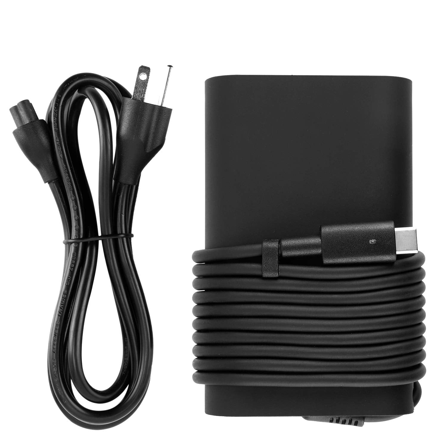 65W Usb C Type C Ac Charger For Dell La65Nm170, Da30Nm150, La45Nm150, 02Ykof, Dell Xps 12 9250, Dell Latitude 11 5175, Latitude 12 7275, Latitude 13 7370, Latitude 14 5480 Power Supply Cord