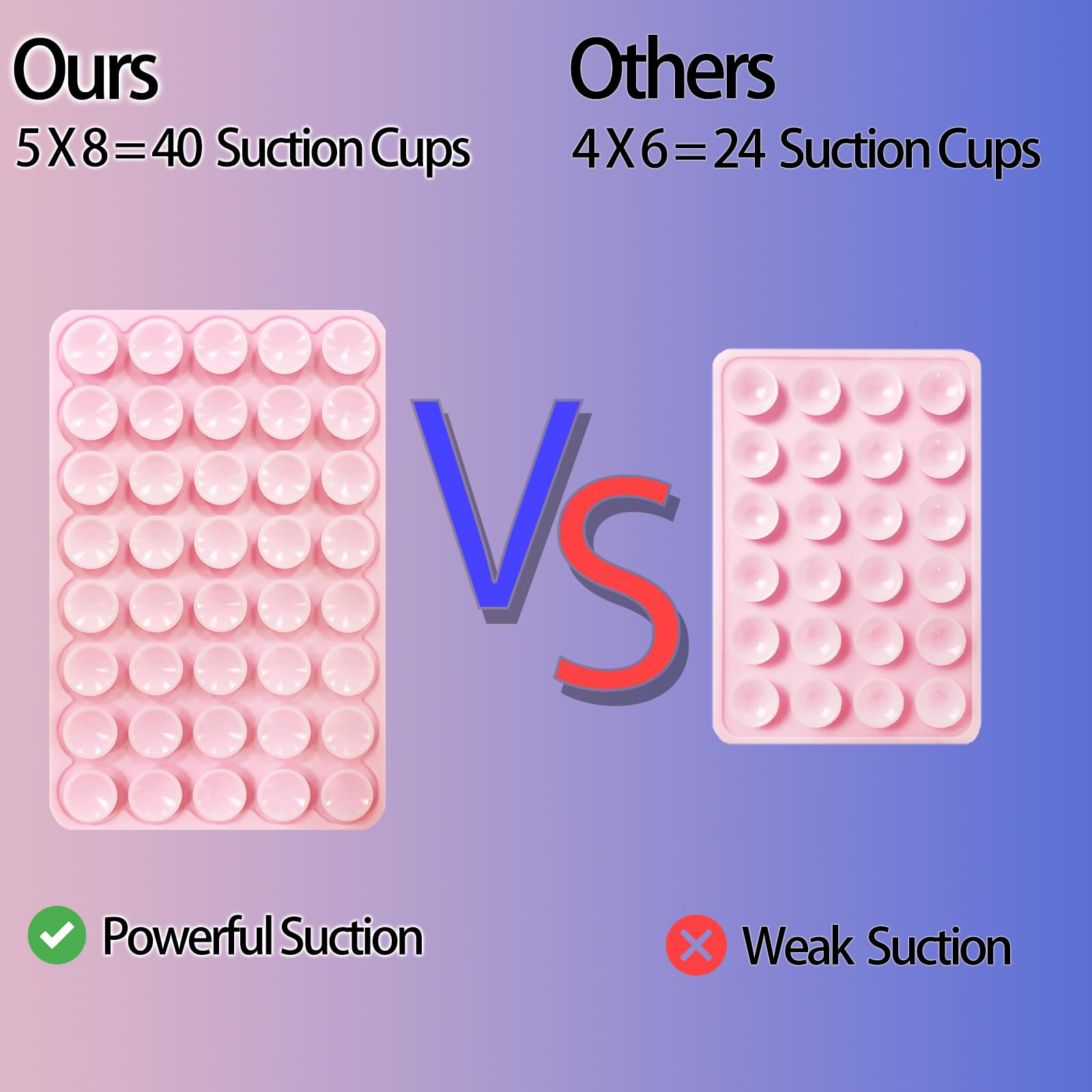 Qxbbox Silicone Suction Cup Phone Case Mount, Hands-Free Strong Grip Holder For Selfies And Videos, Silicon Adhesive Phone Stand