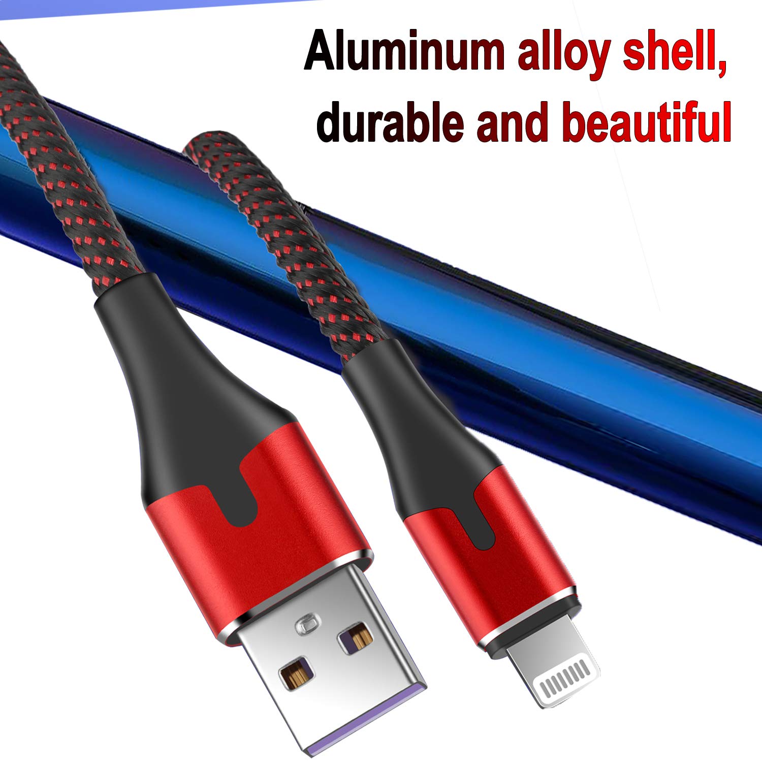 Ajy For Lightning To Usb Charging Cable 3Ft, 3Pack For Apple Mfi Certified Phone Charger Cord For Iphone 14/13/12/11 Pro/Max/X/Xs/Xr/8 Plus/7/6/5S/Se/5/ For Ipad/Air 2/Mini 3 Foot Charge