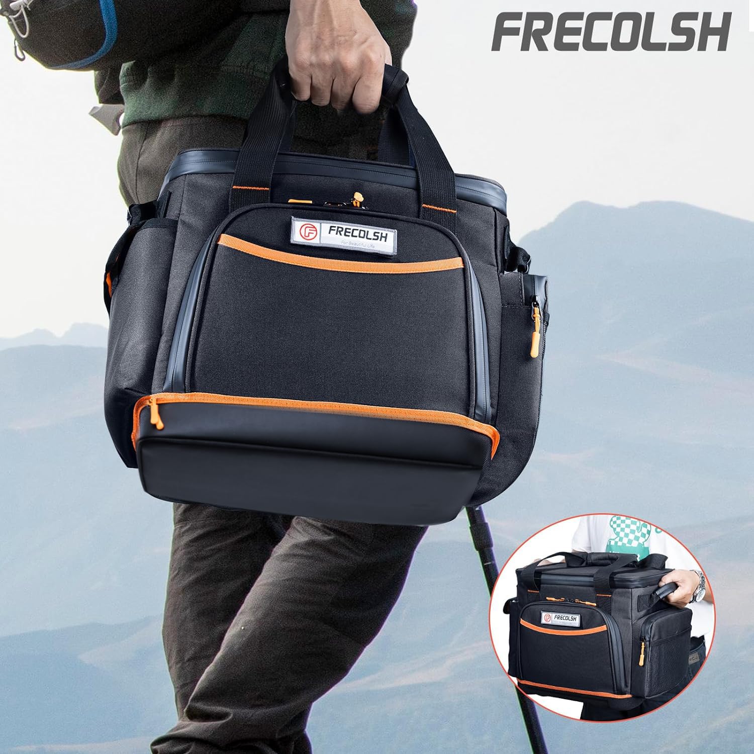 Frecolsh Travel Carrying Case Compatible With Jackery Explorer 1500, Portable Power Station Storage Case With Waterproof Bottom